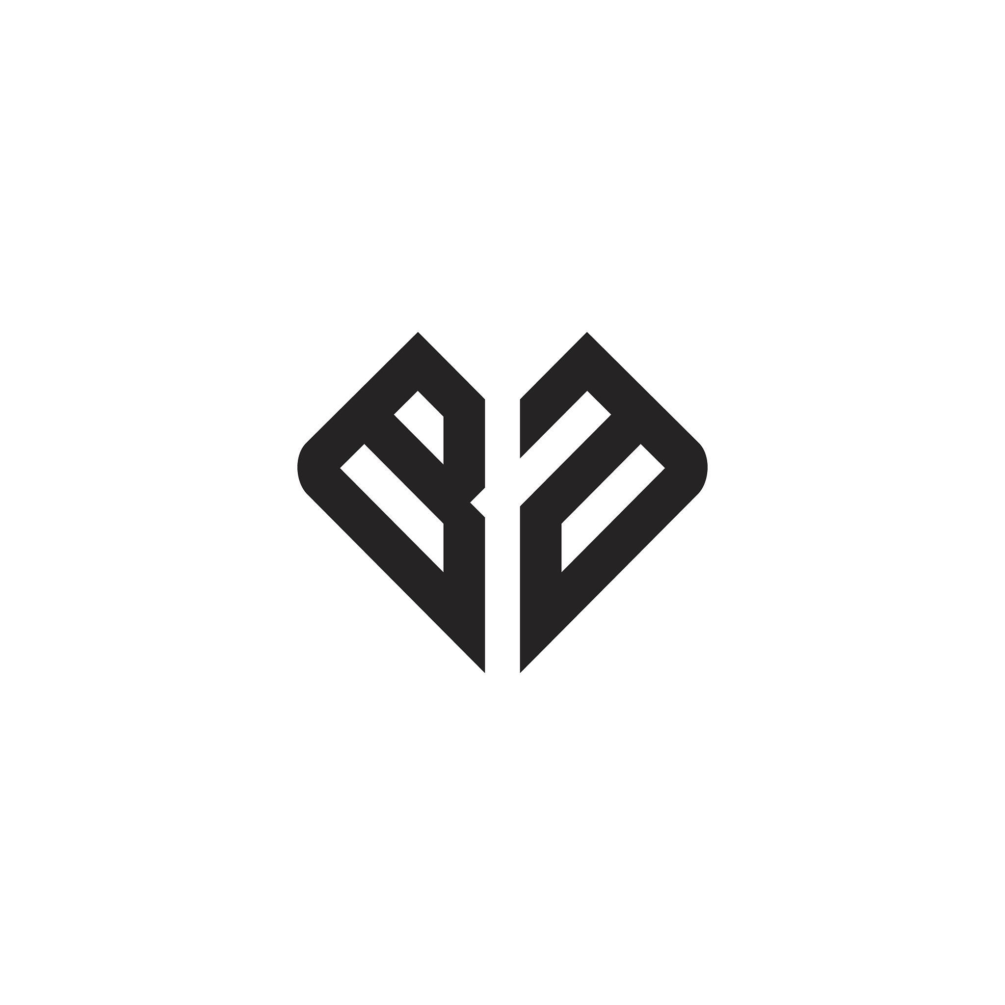 ba letter logo icon design template elements