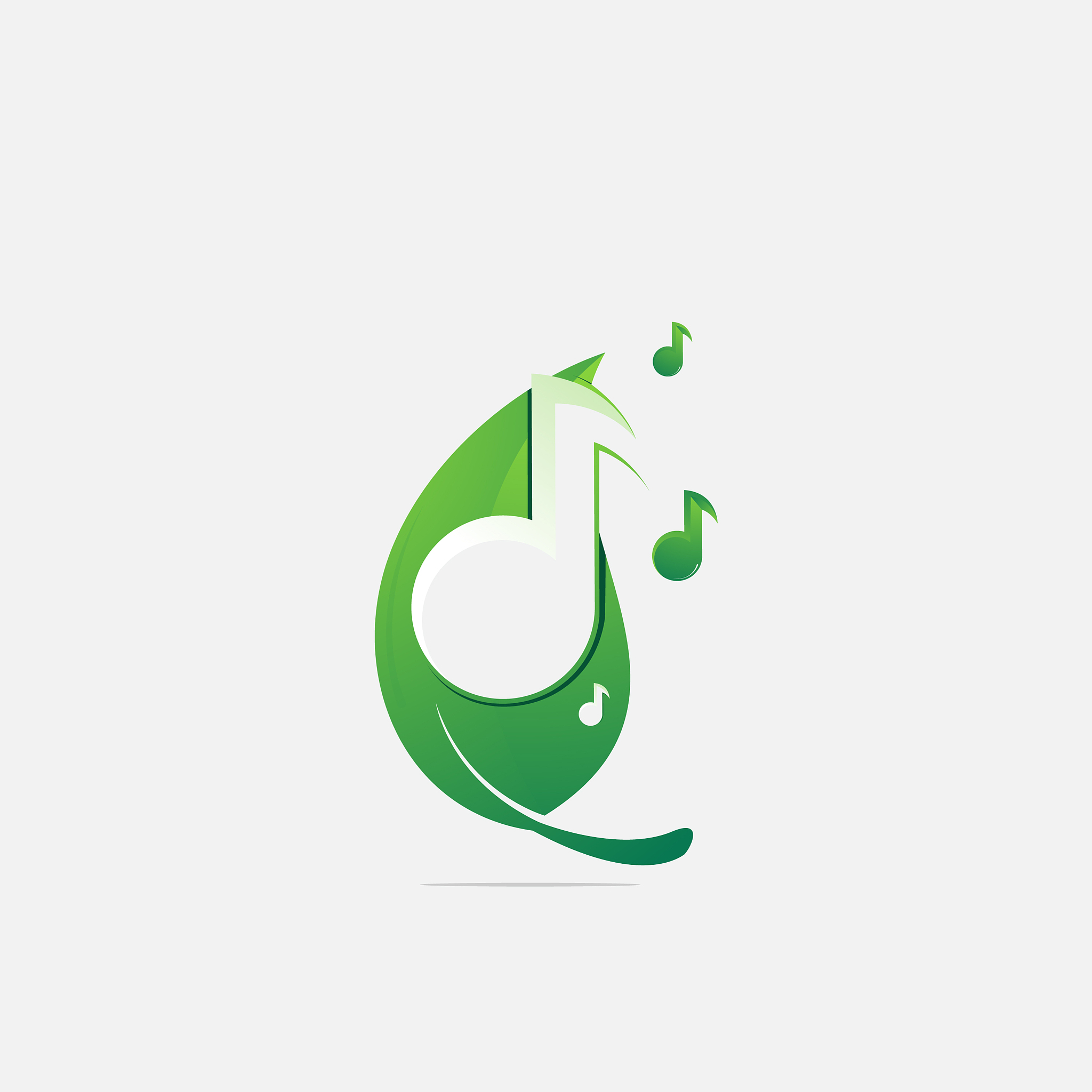 colorful logo design natural music