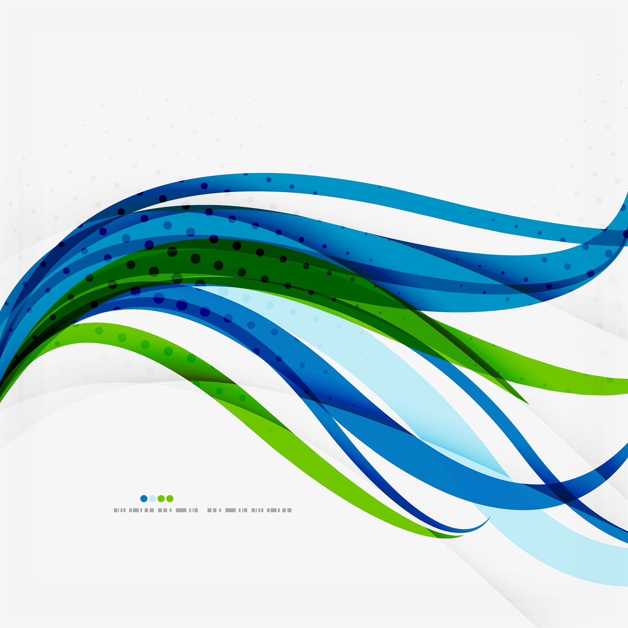 green blue wave lines