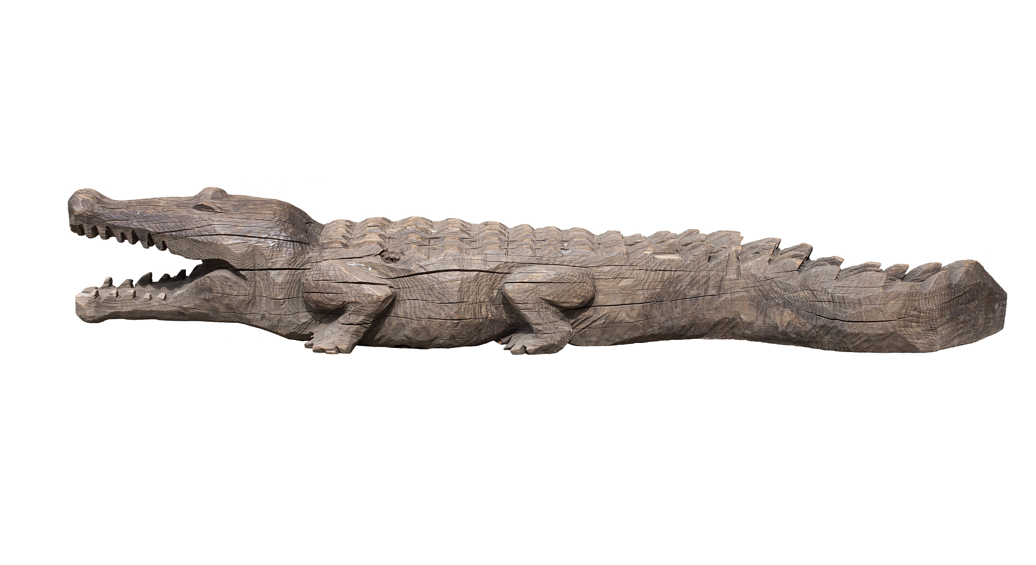 wooden alligator