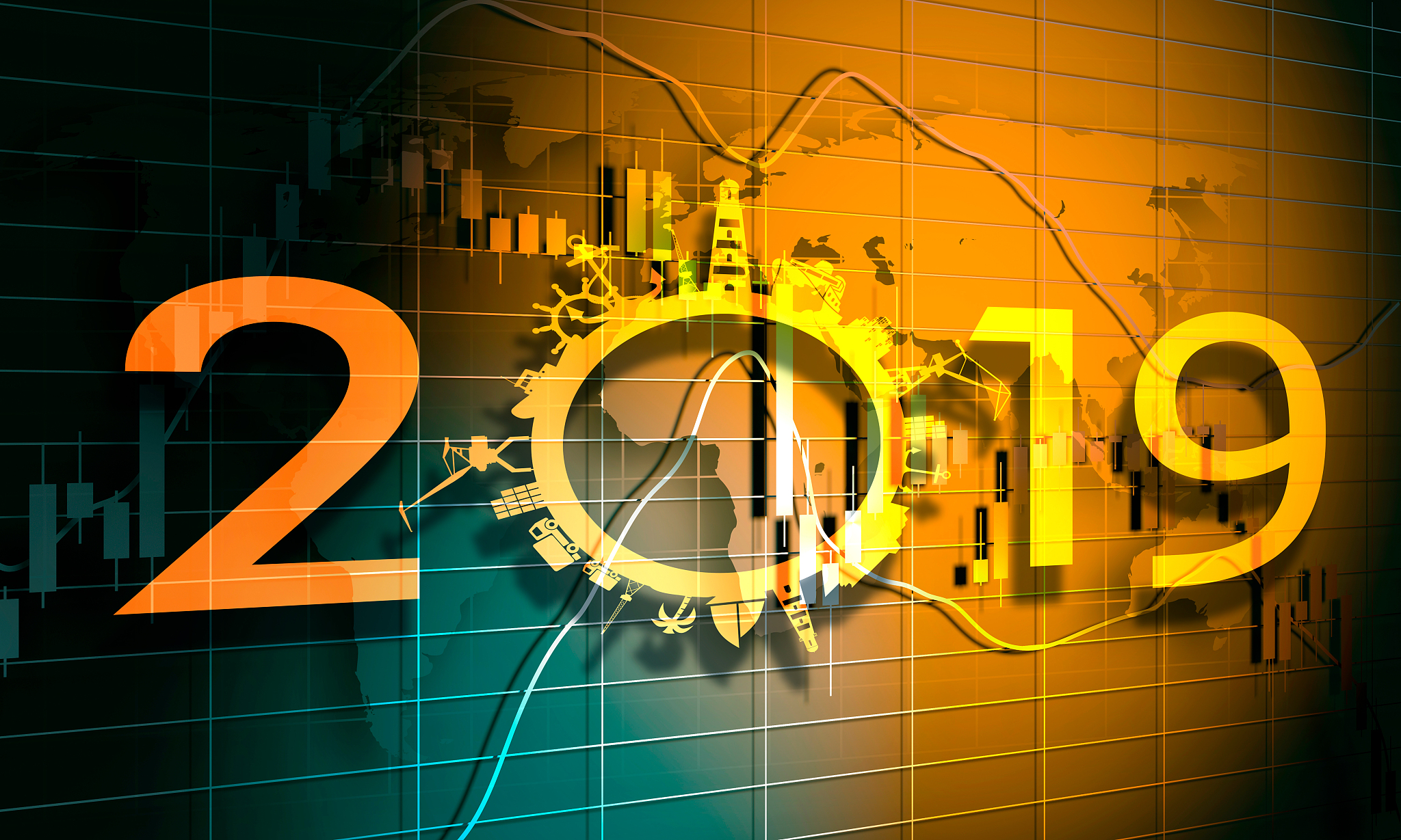 candlestick stock exchange background