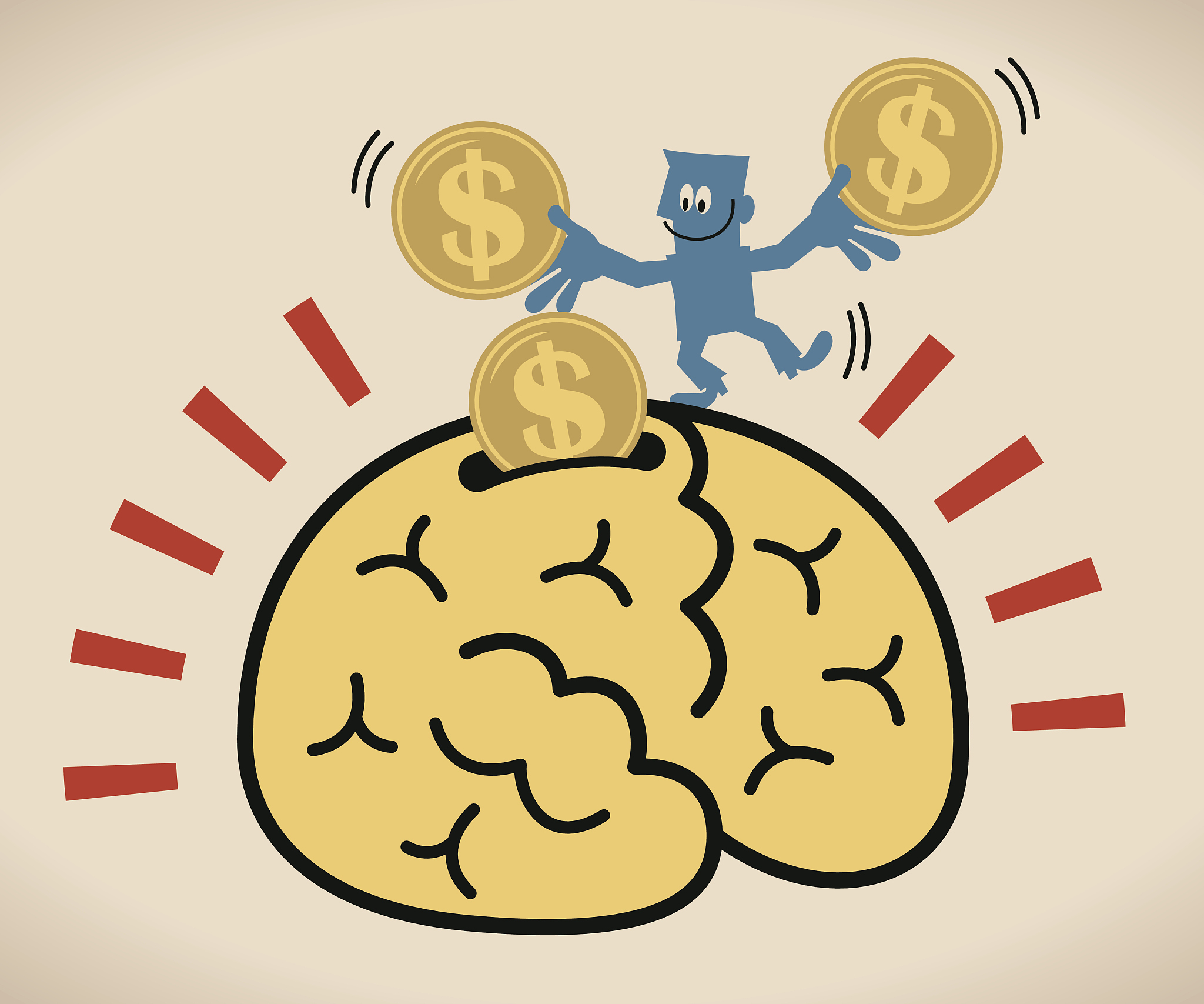 winner ceaselessly invests in his mind to make money