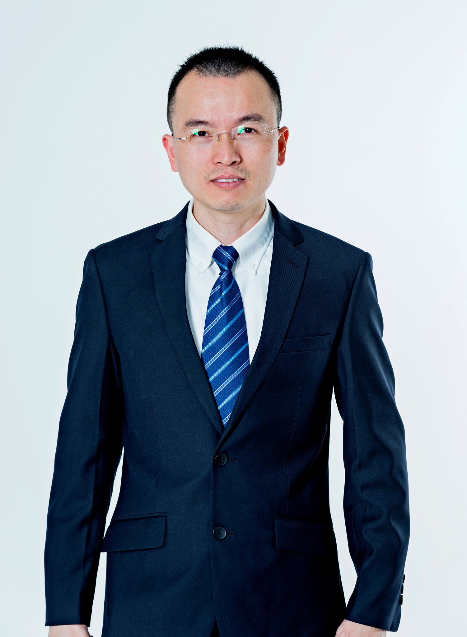 smiling asian businessman