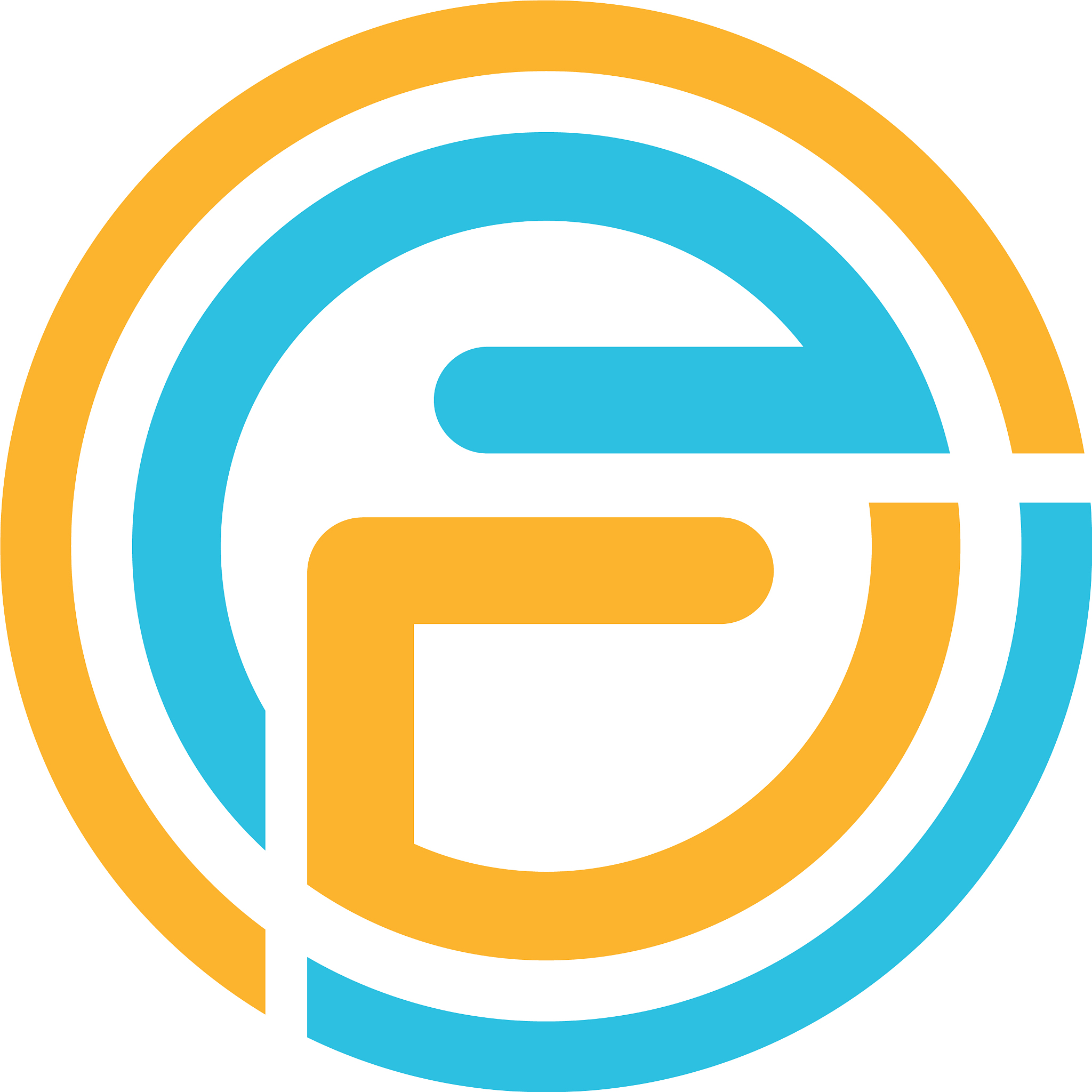 circle letter f logo
