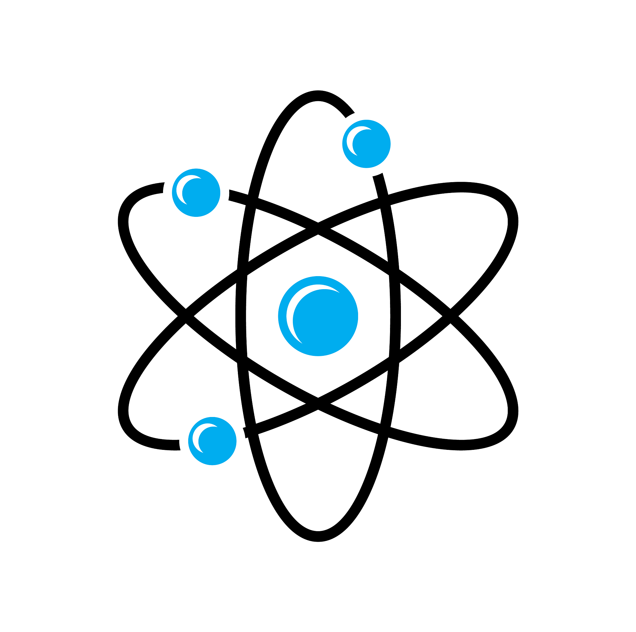 molecule icon on background for graphic and web