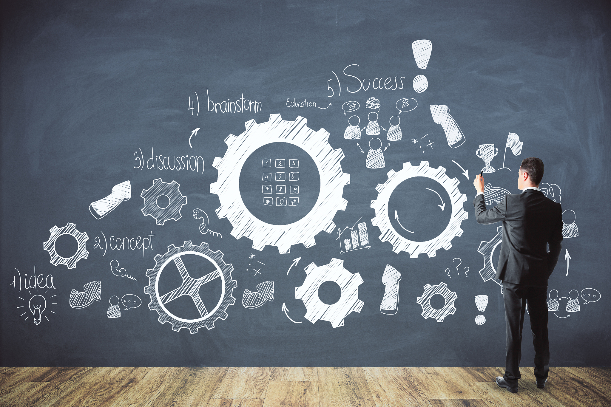 leadership, success and teamwork concept