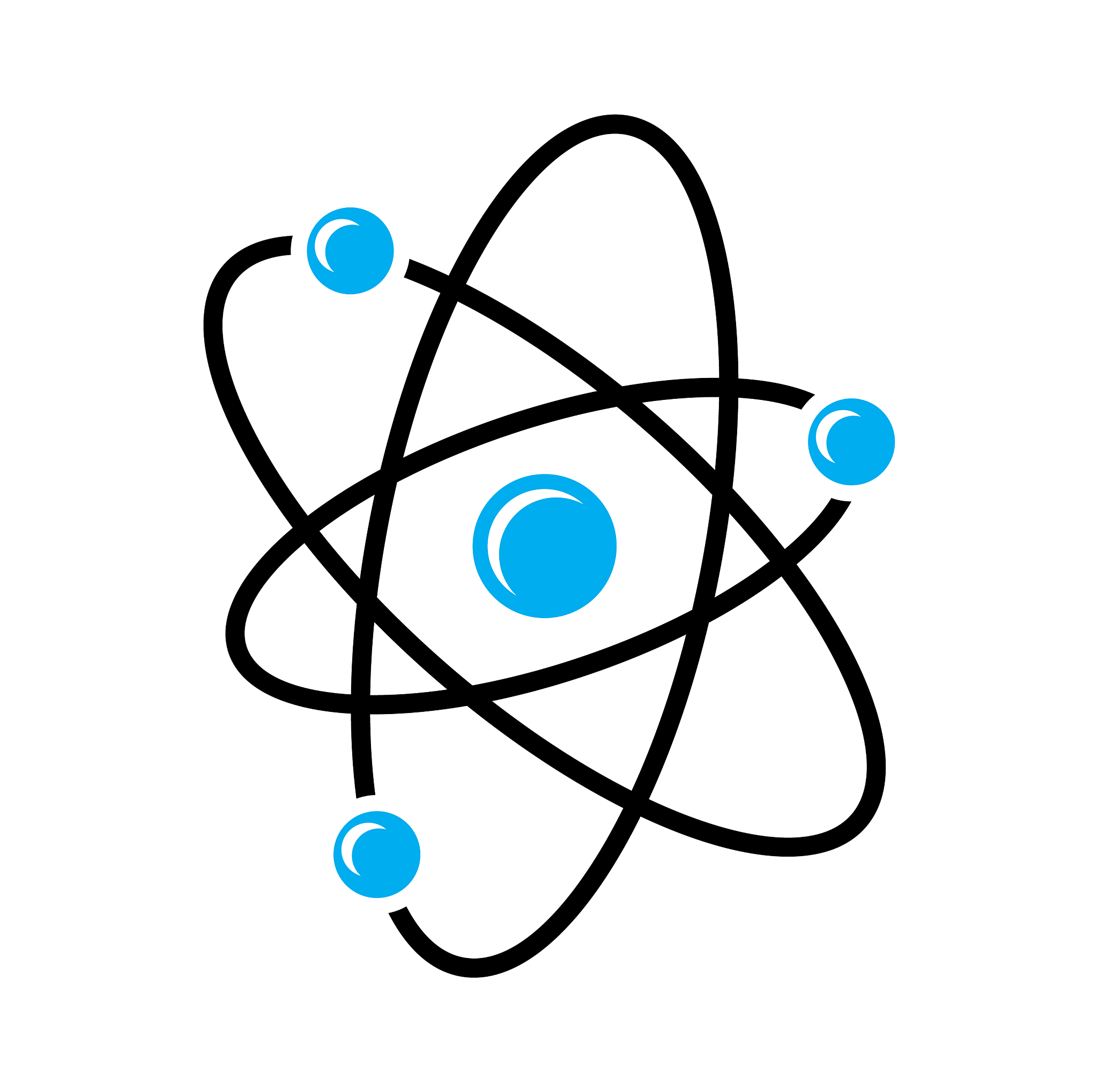 molecule icon on background for graphic and web