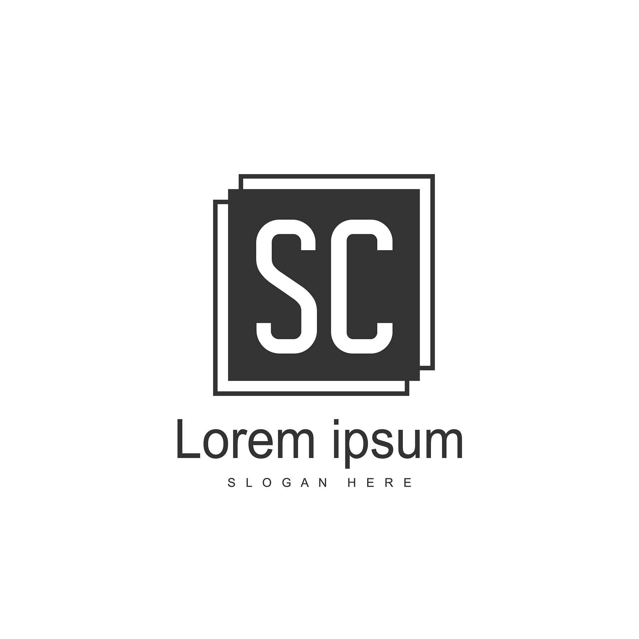 s letter logo template initial letter logo design