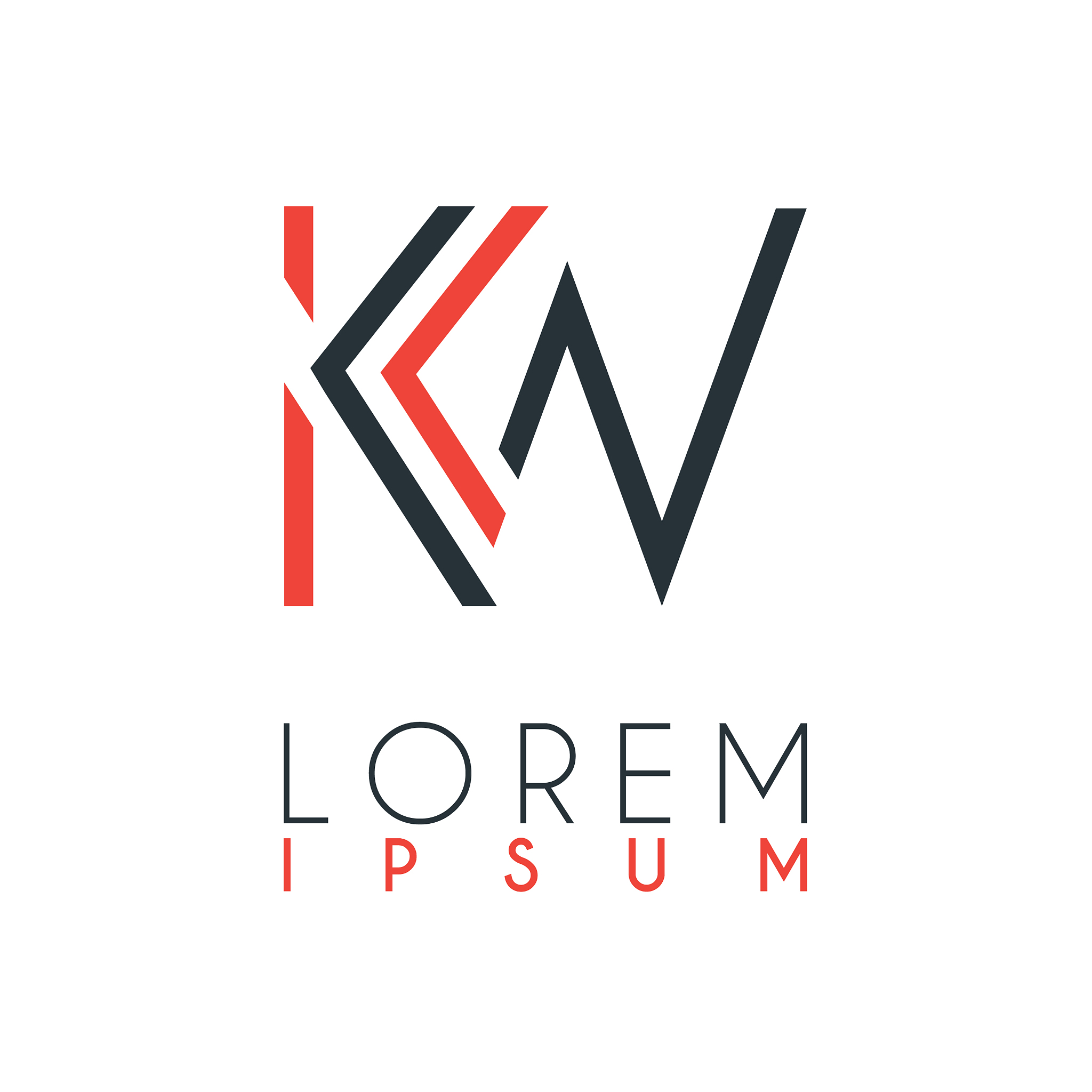 the logo between letter k and letter w or kw