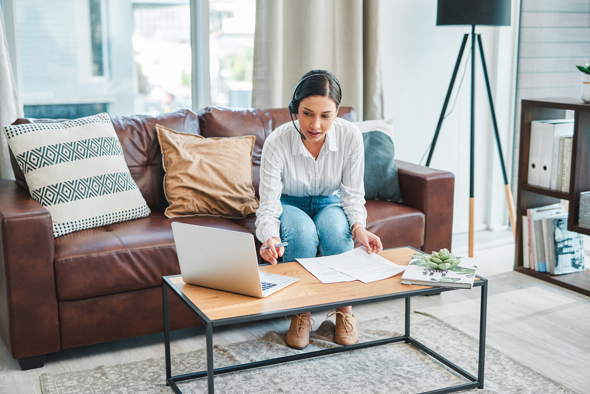 helping customers from the comfort of home