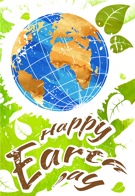 world earth day grunge style