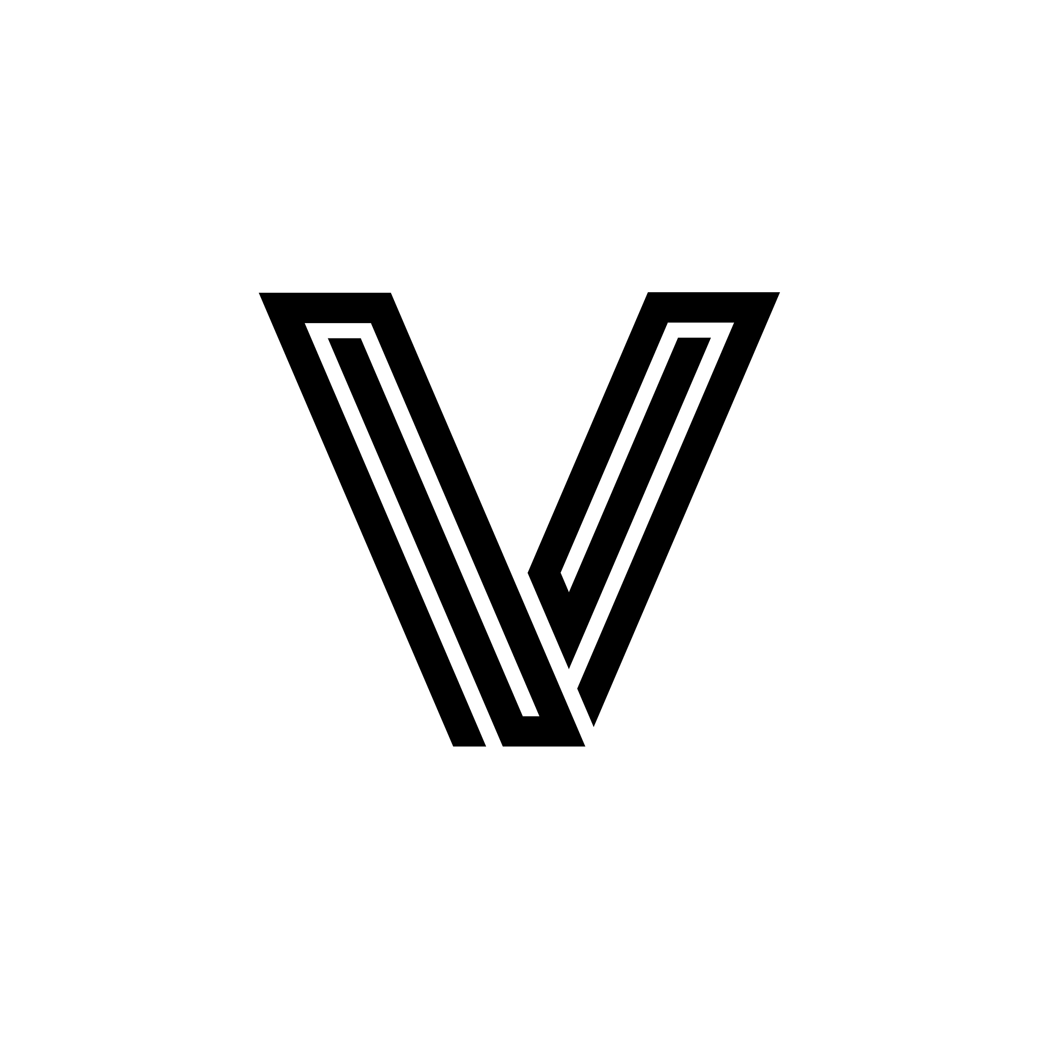 maze line letter logotype v