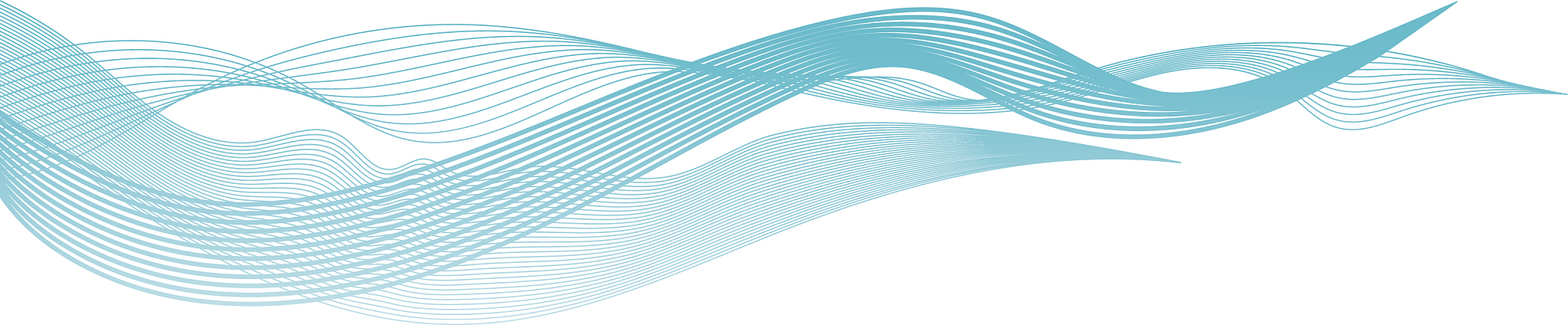 wave many blue lines