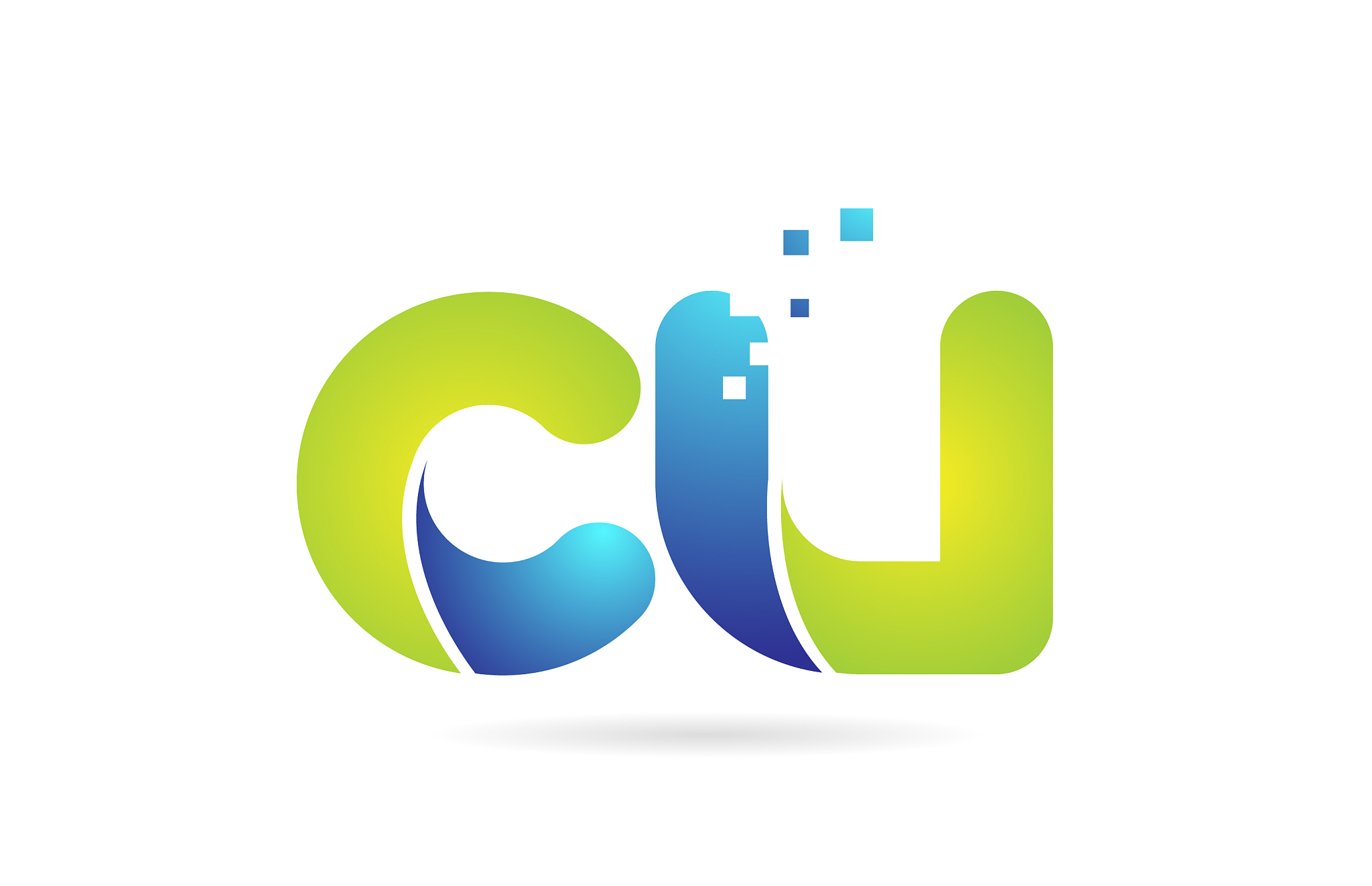 cu c u blue green combination alphabet letter