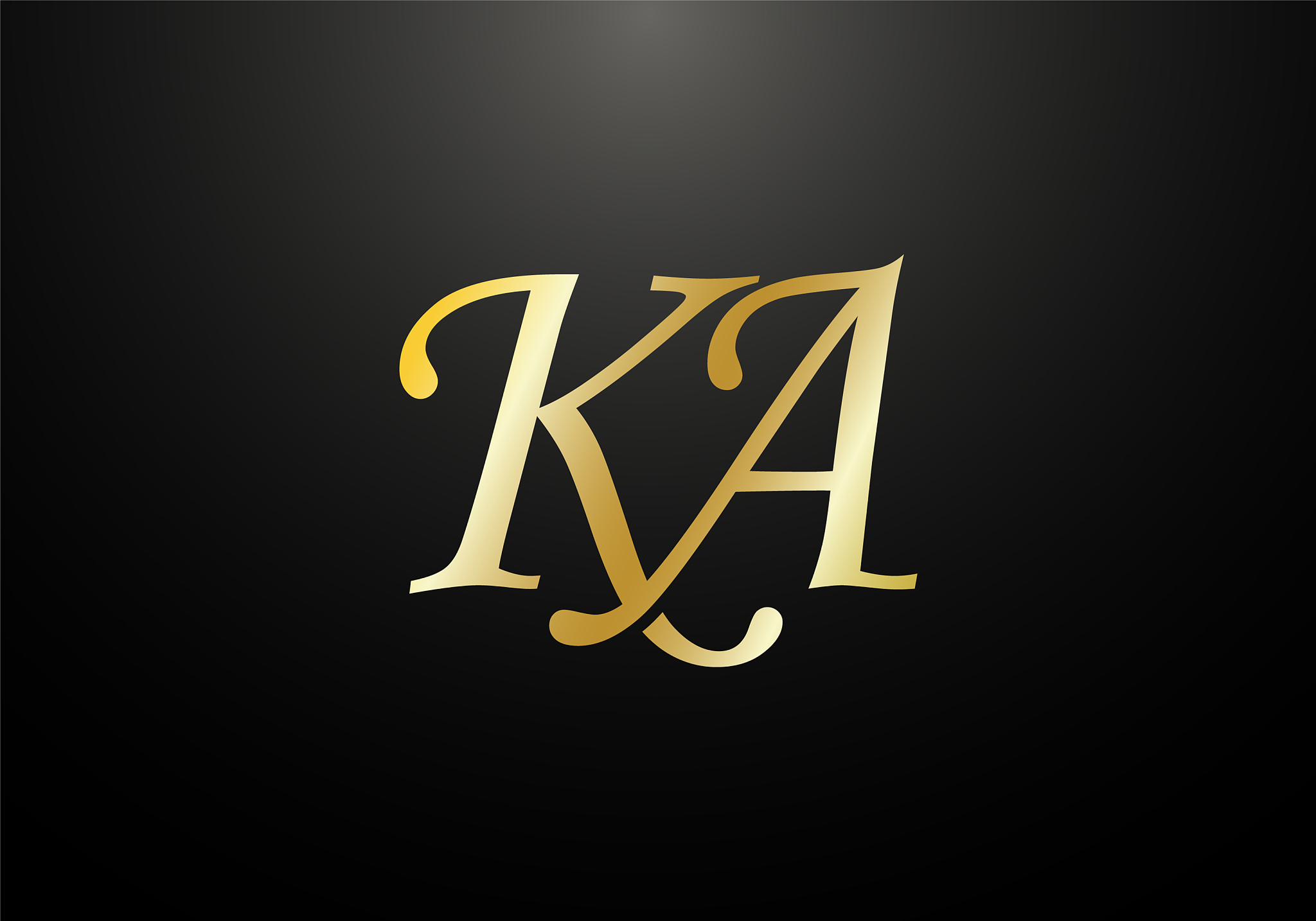 initial monogram letter k a logo design template