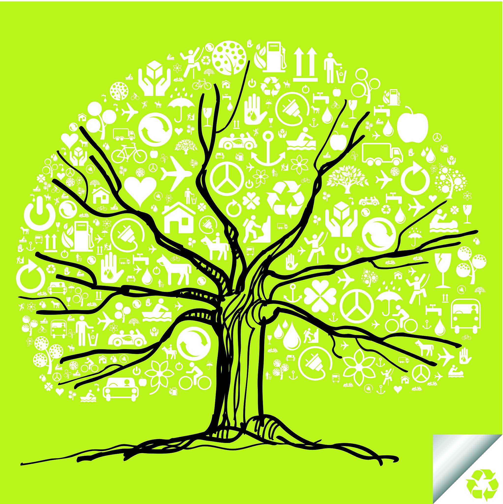 tree vector background