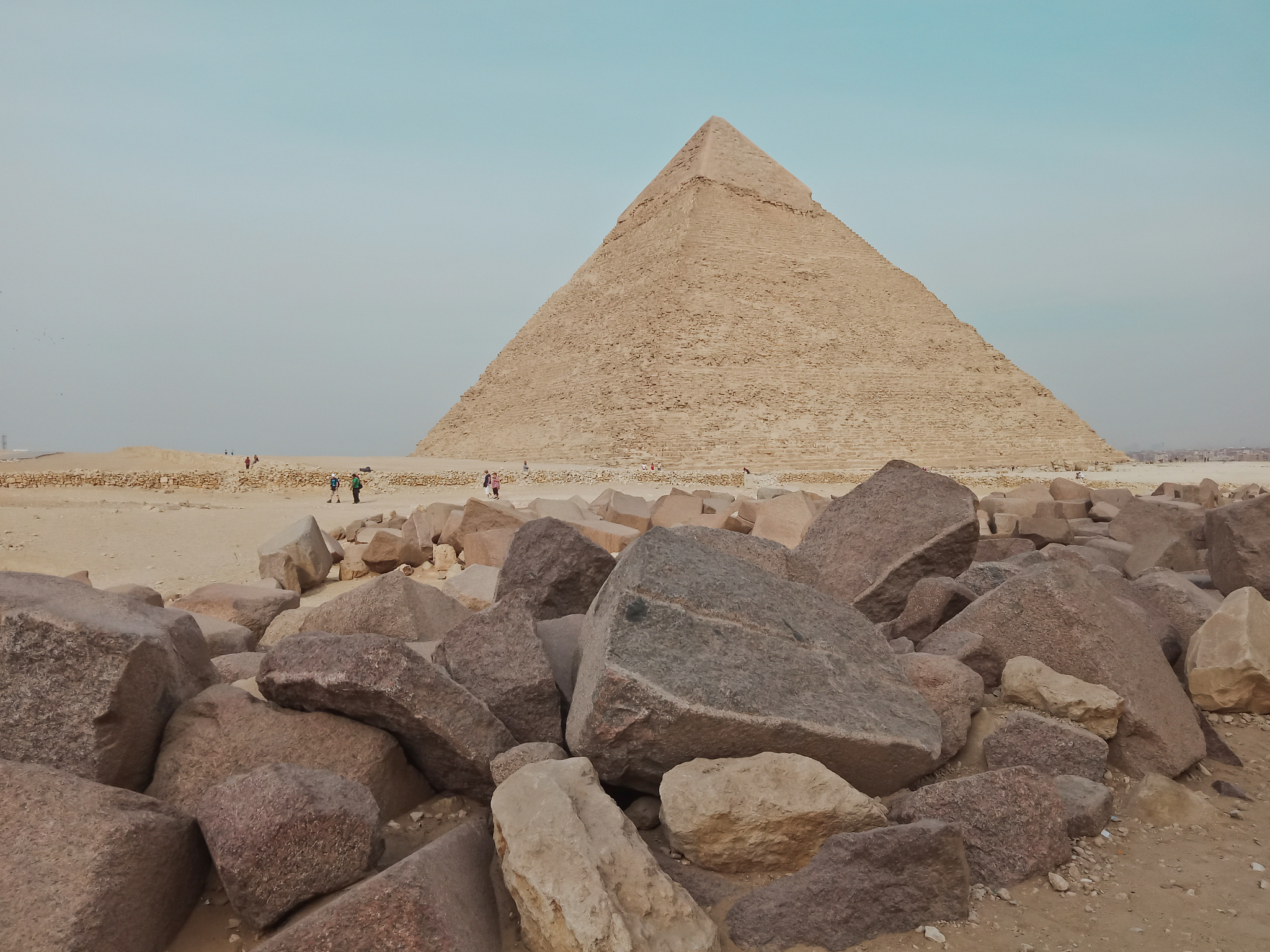 a view of the the great pyramid at giza, egypt