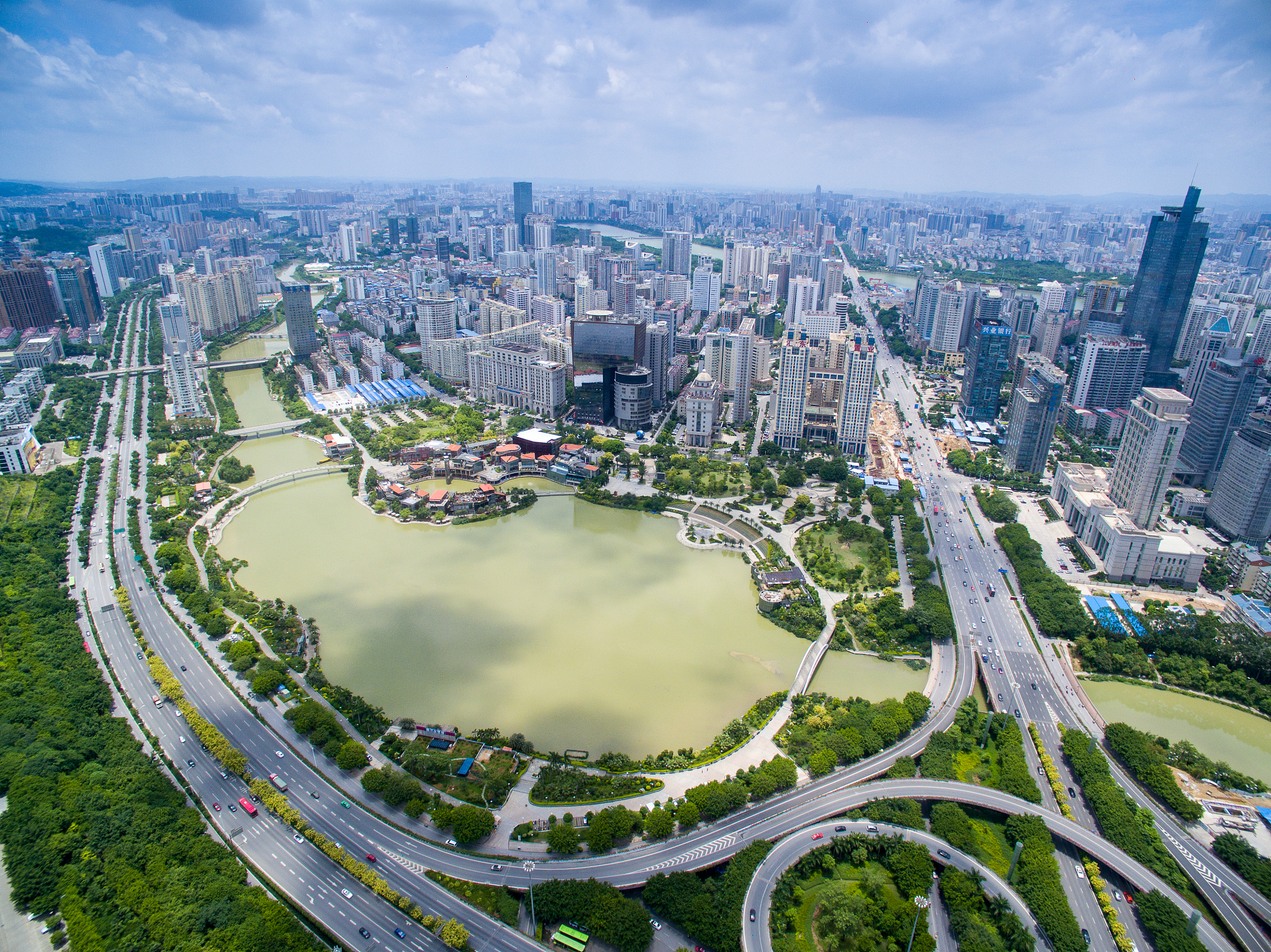 南宁航拍全景