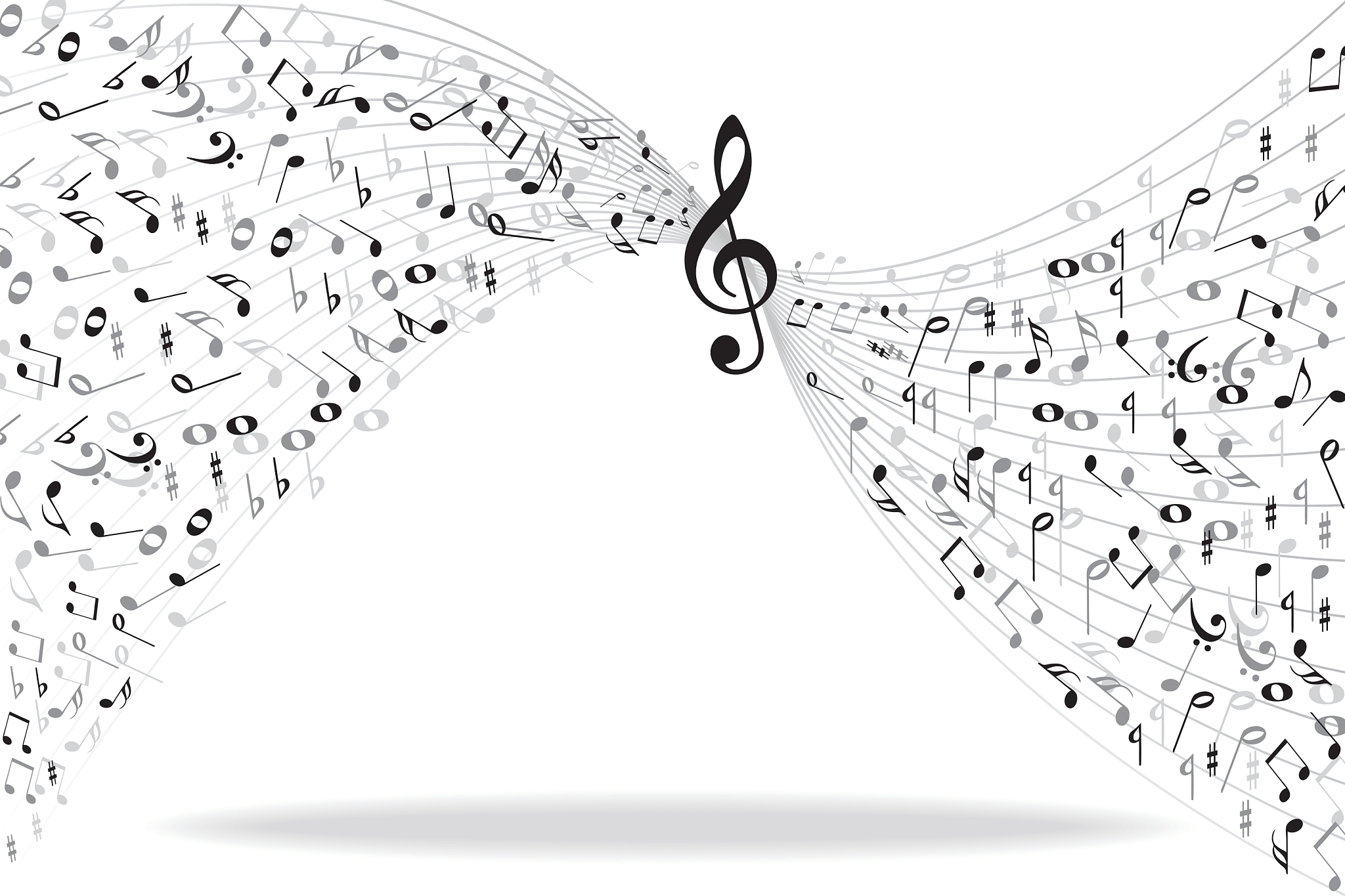 music notes background