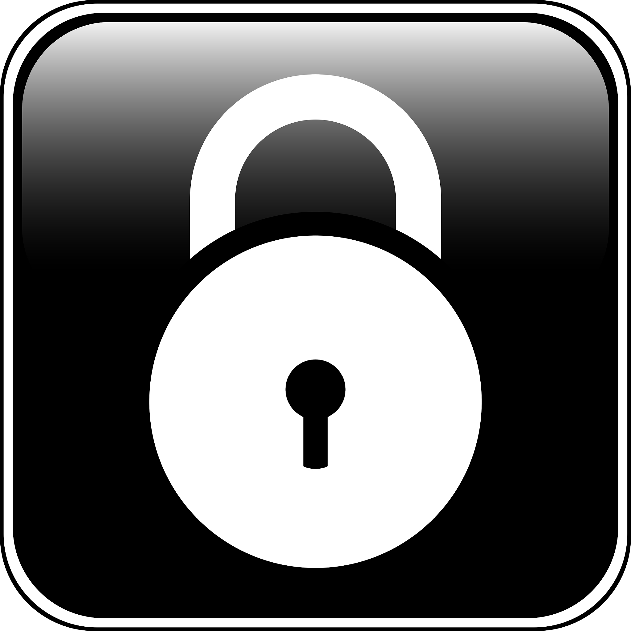 lock symbol button