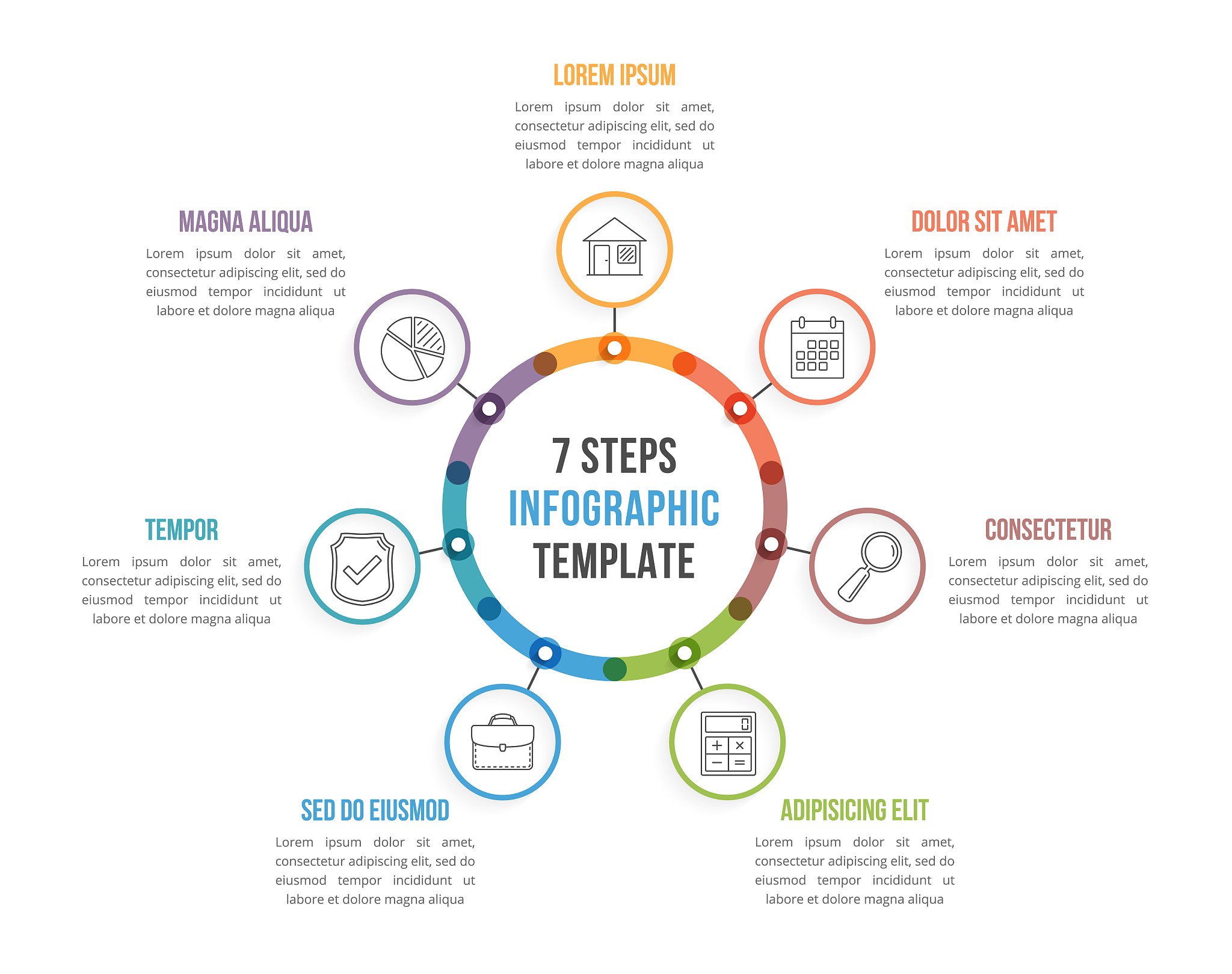 circle infographics