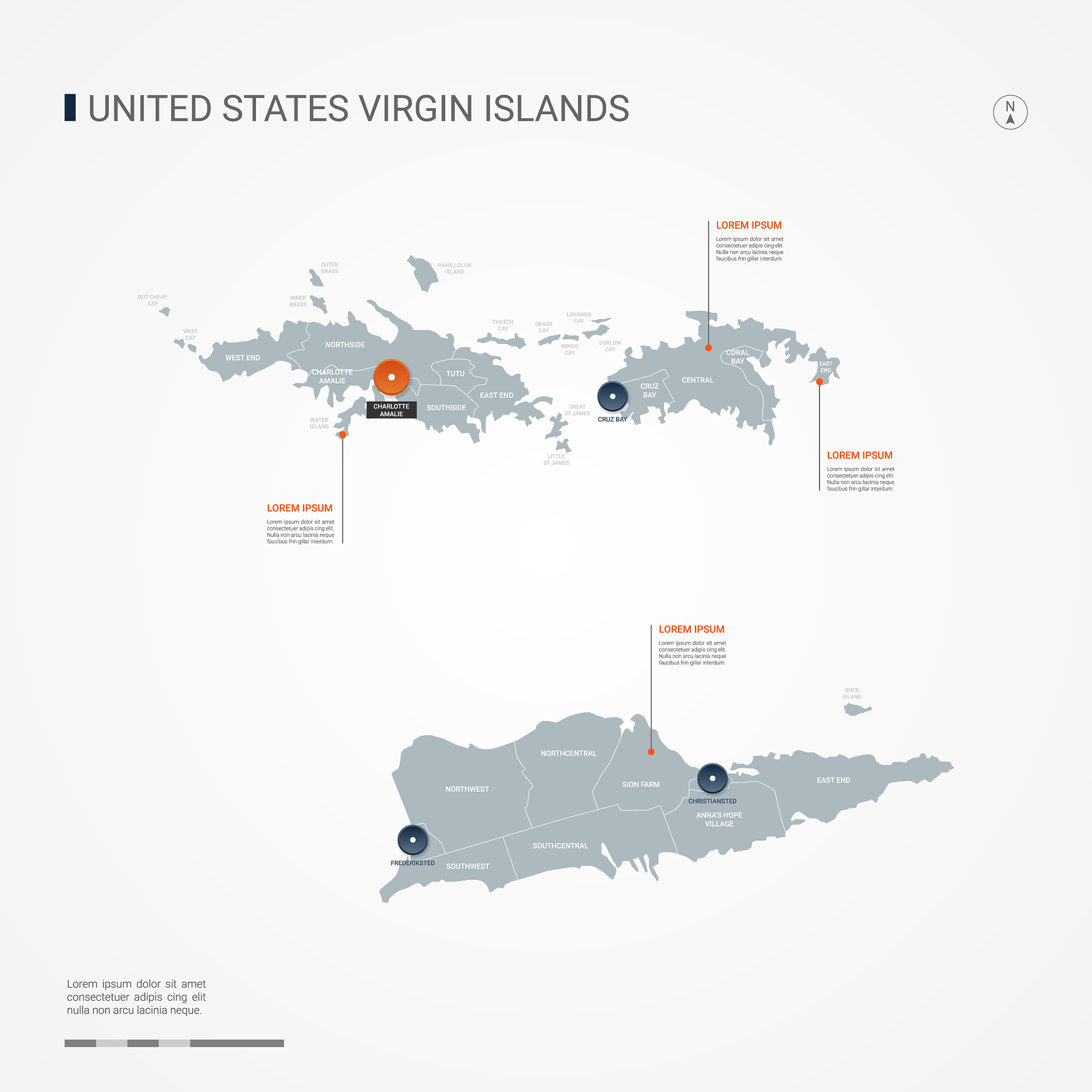 virgin islands infographic map