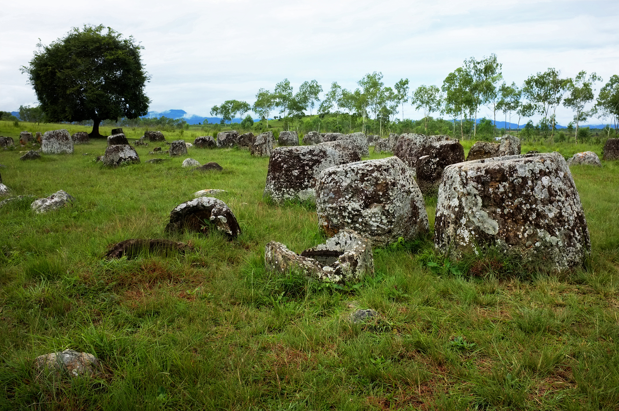 jars laying around at the plain of jars site