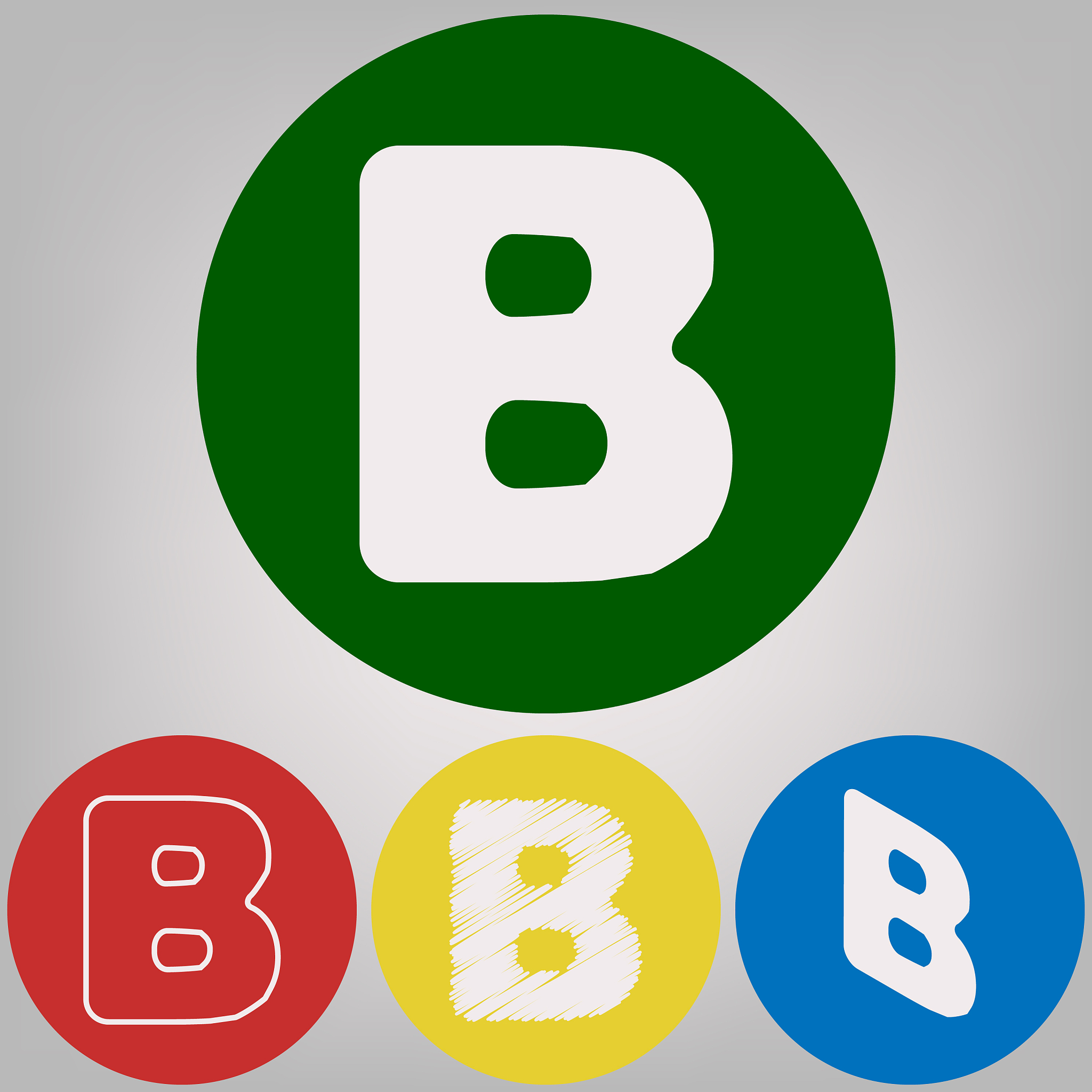 letter b sign design template element 4