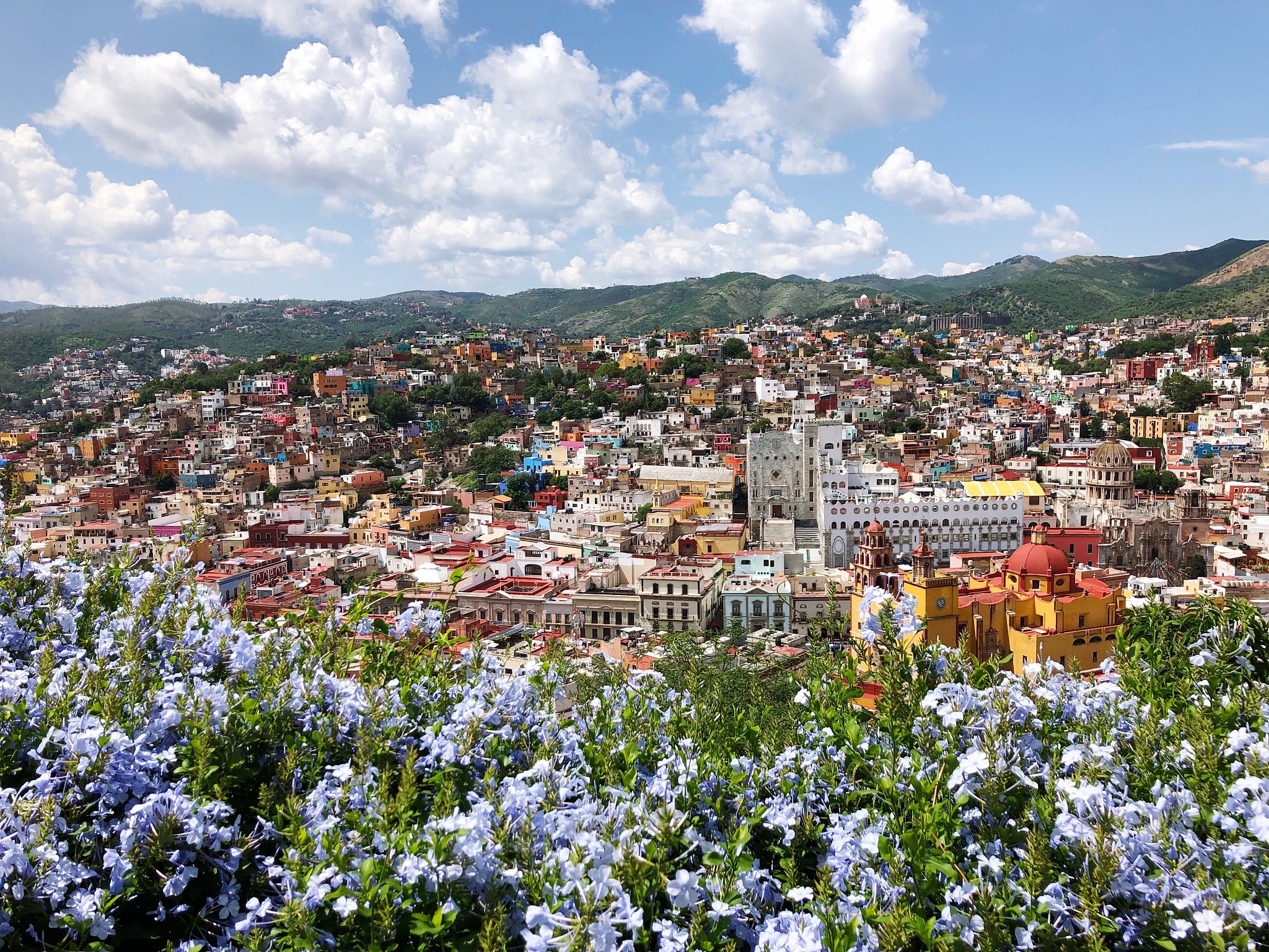 high angle view of townscape against sky