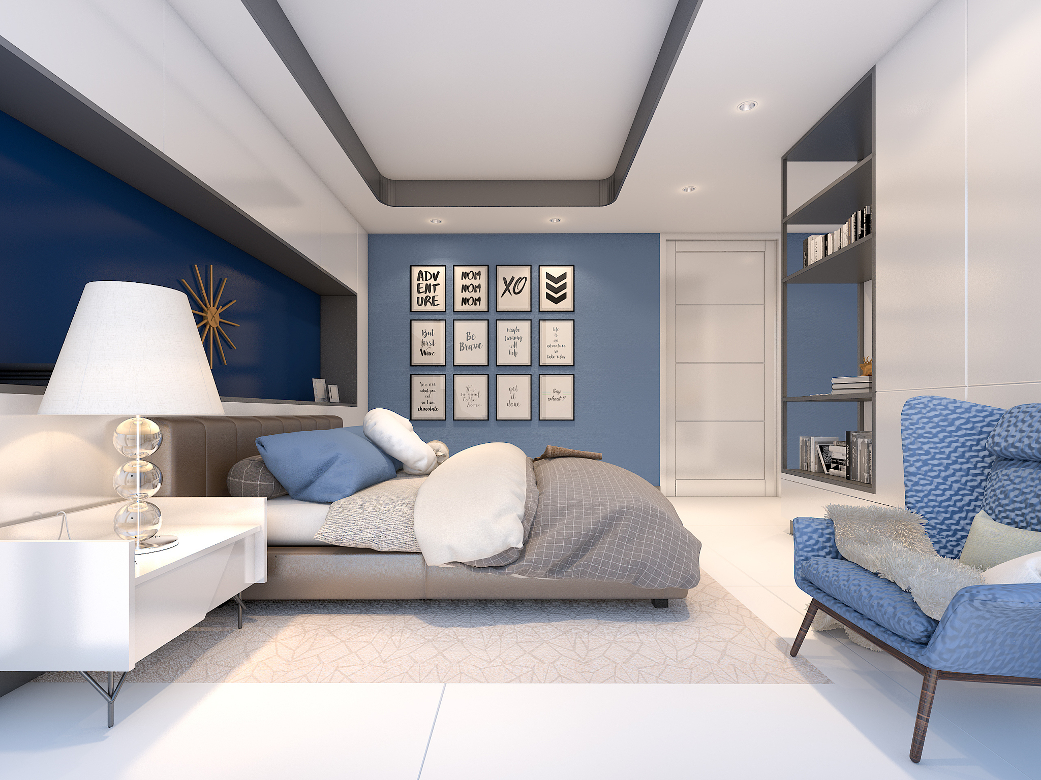 给我设计一个四室一厅的装修方案