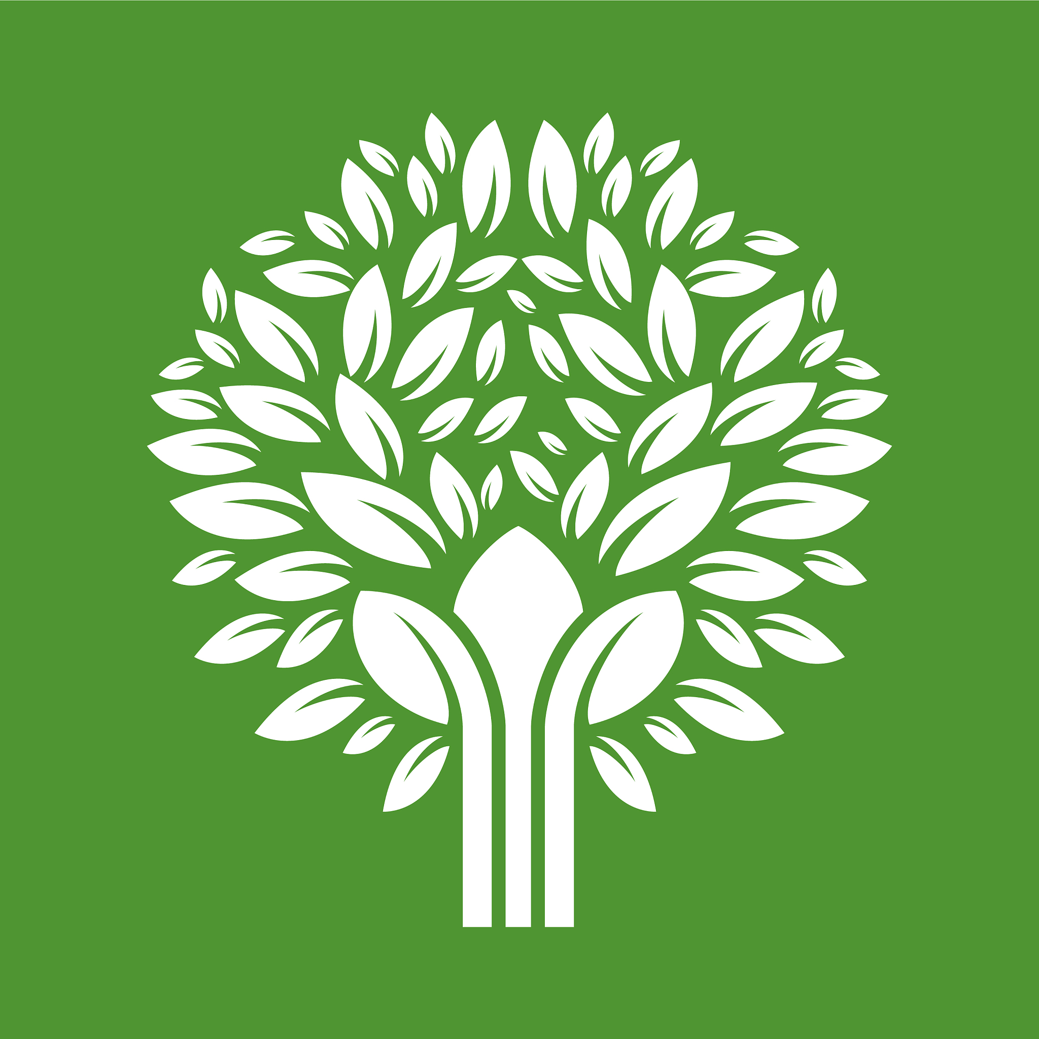 abstract tree eco product logo