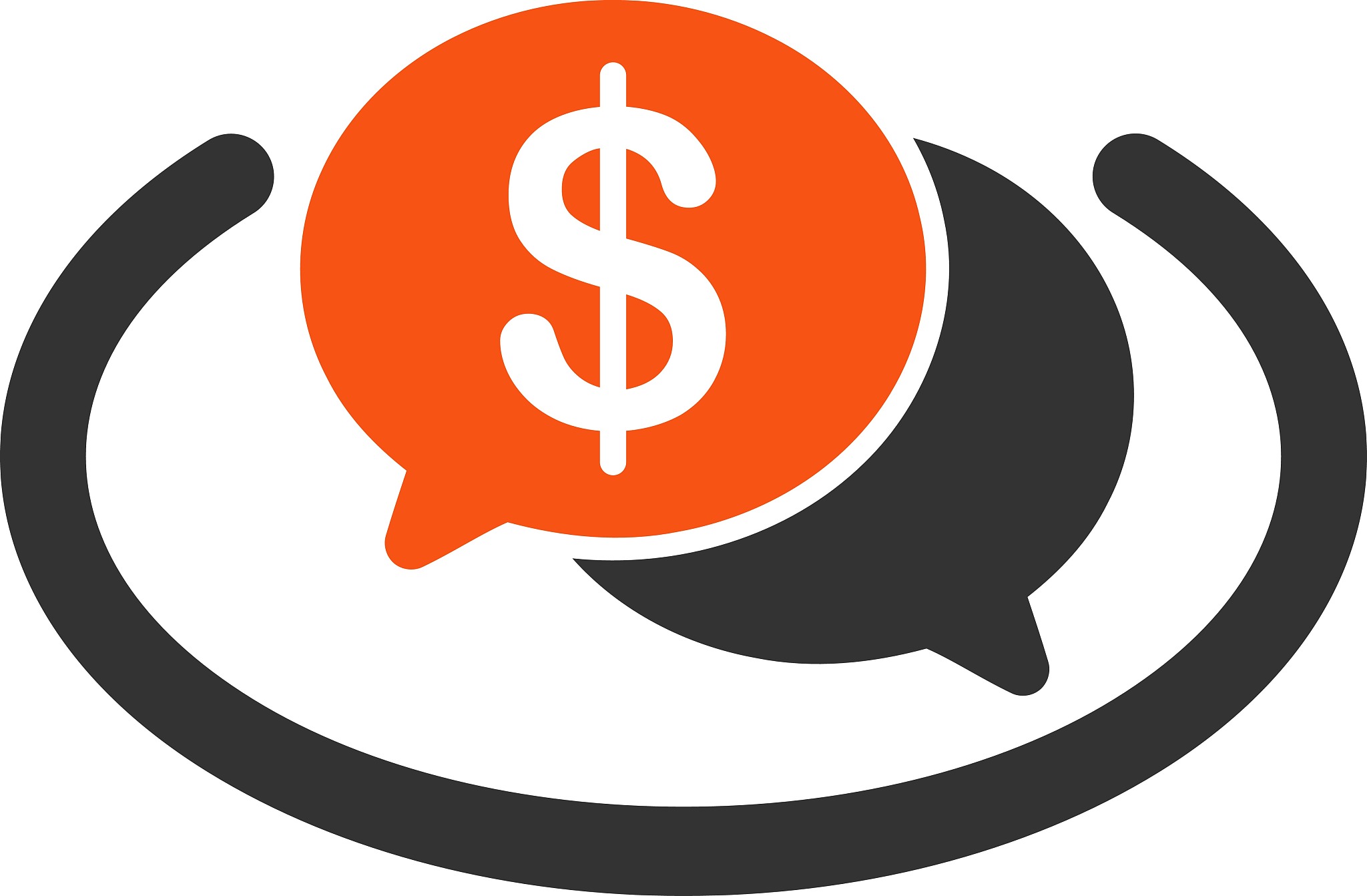 financial network icon from business bicolor set