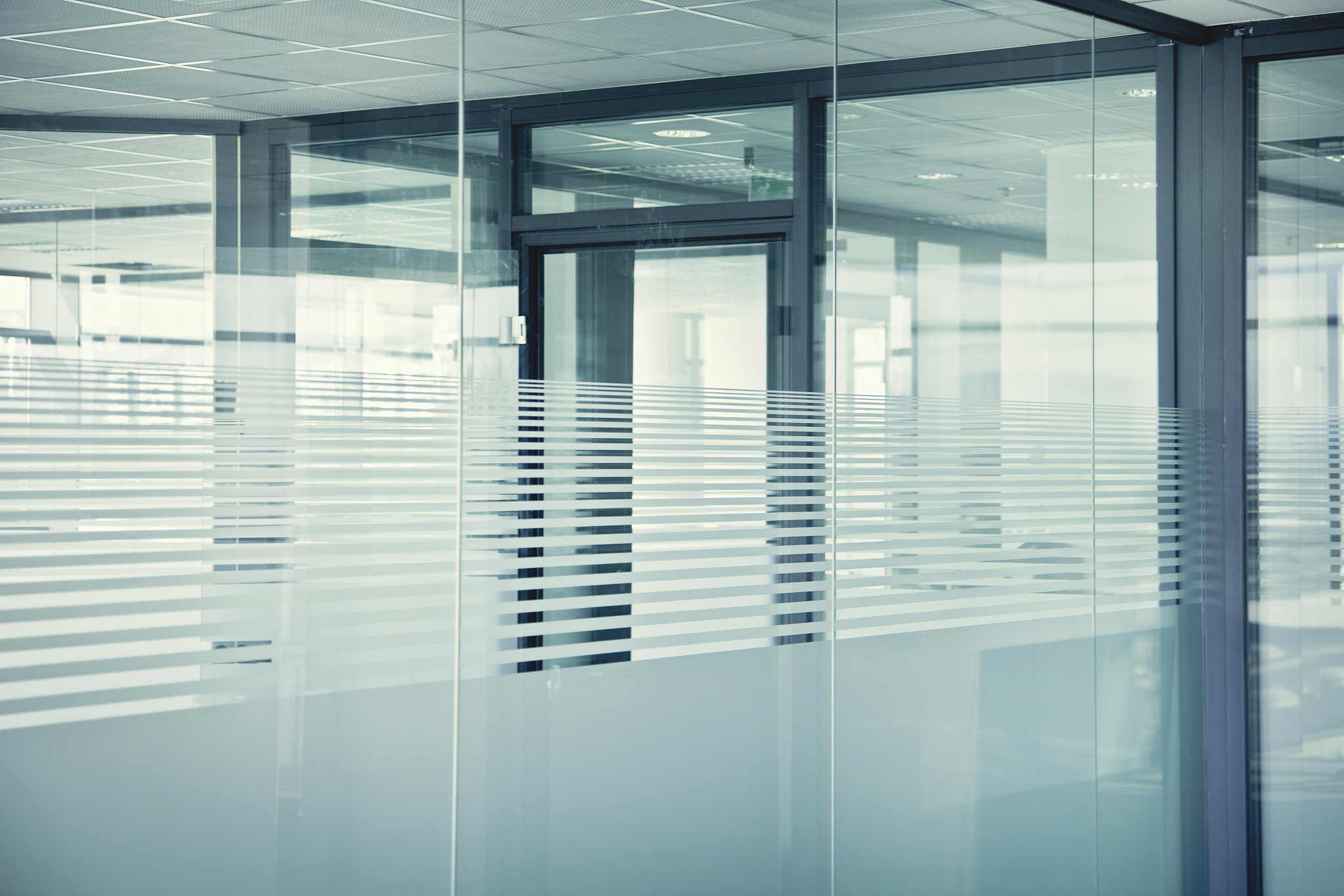 empty glass offices
