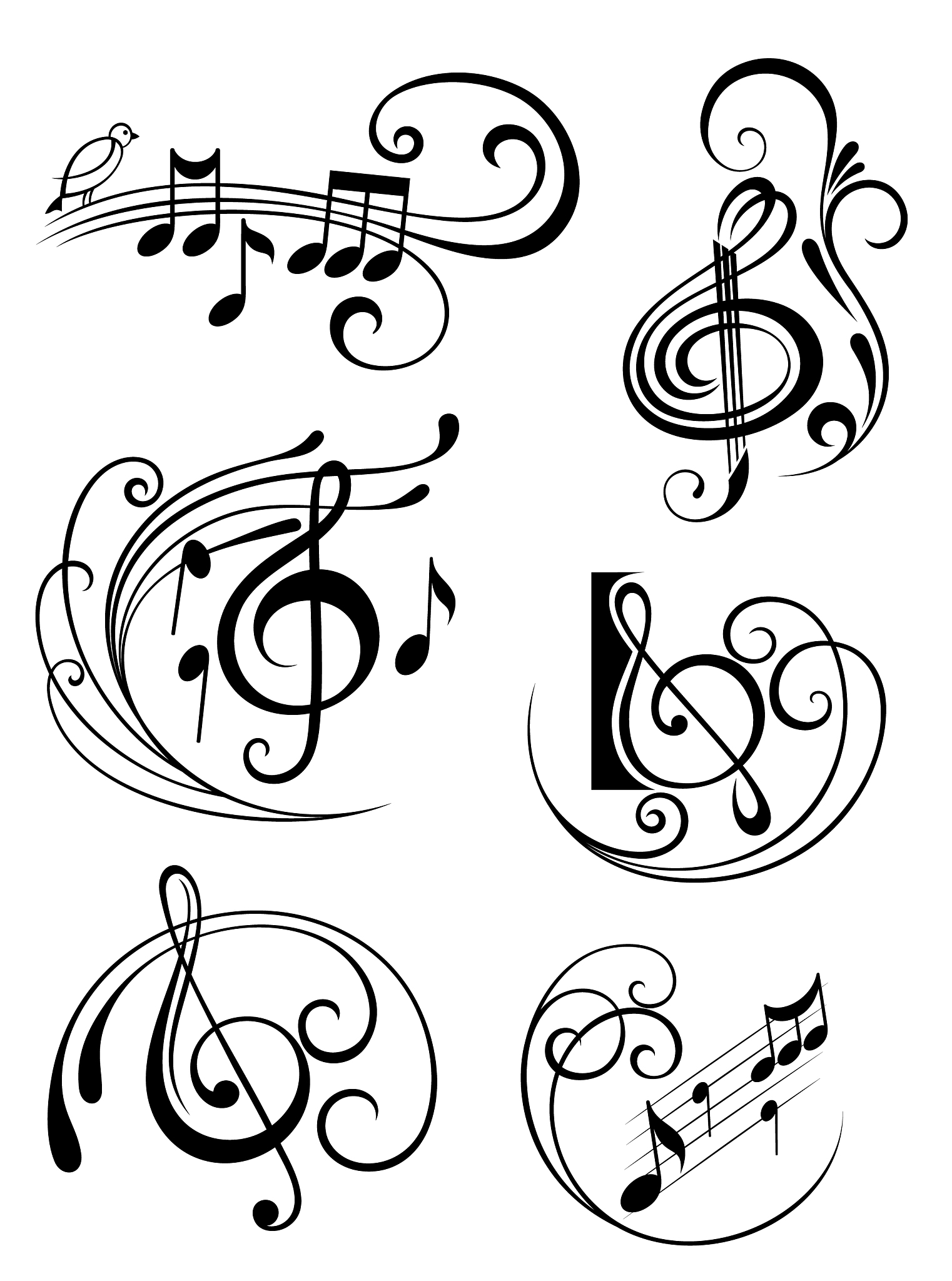 music notes