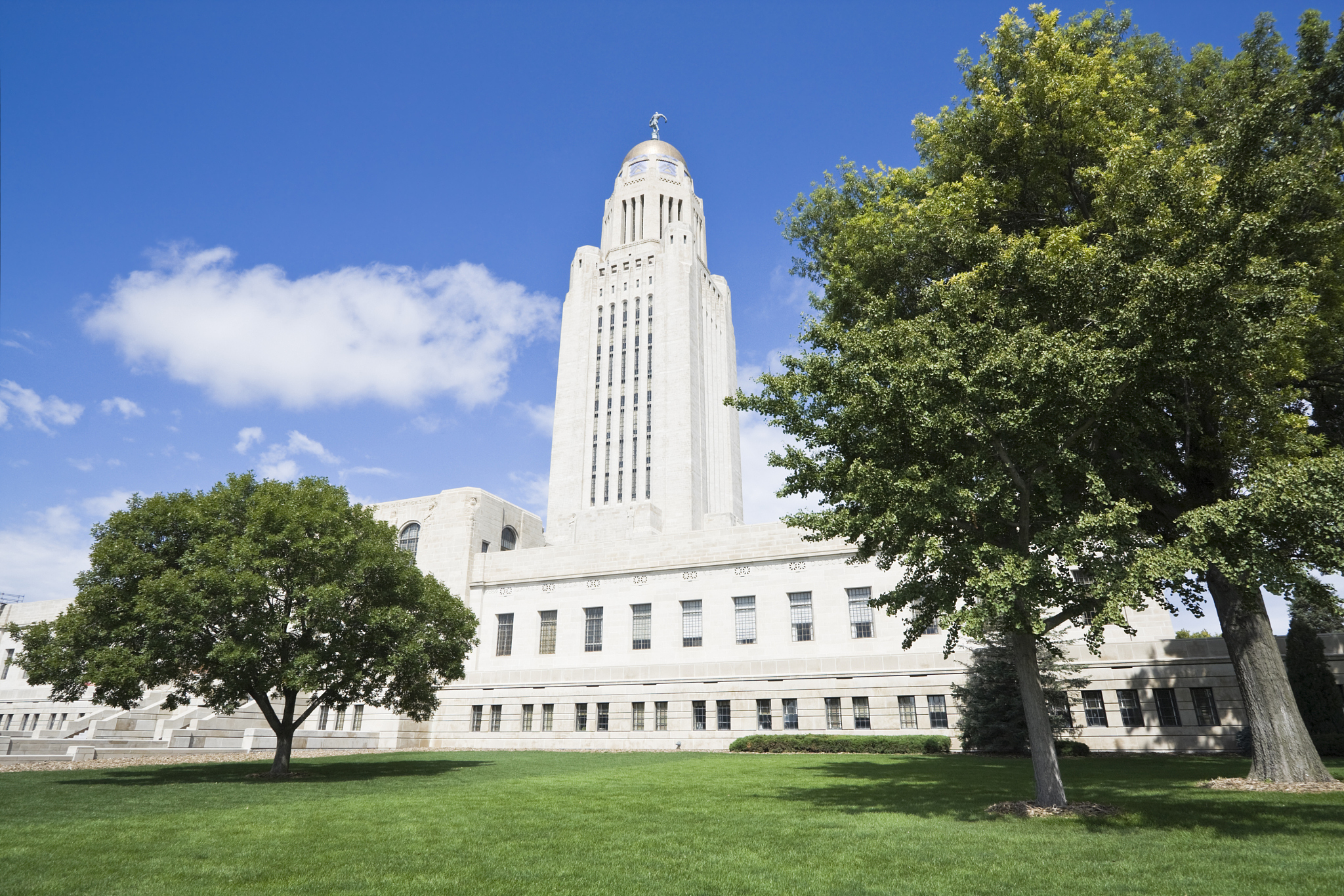 view of building of nebraska state capital