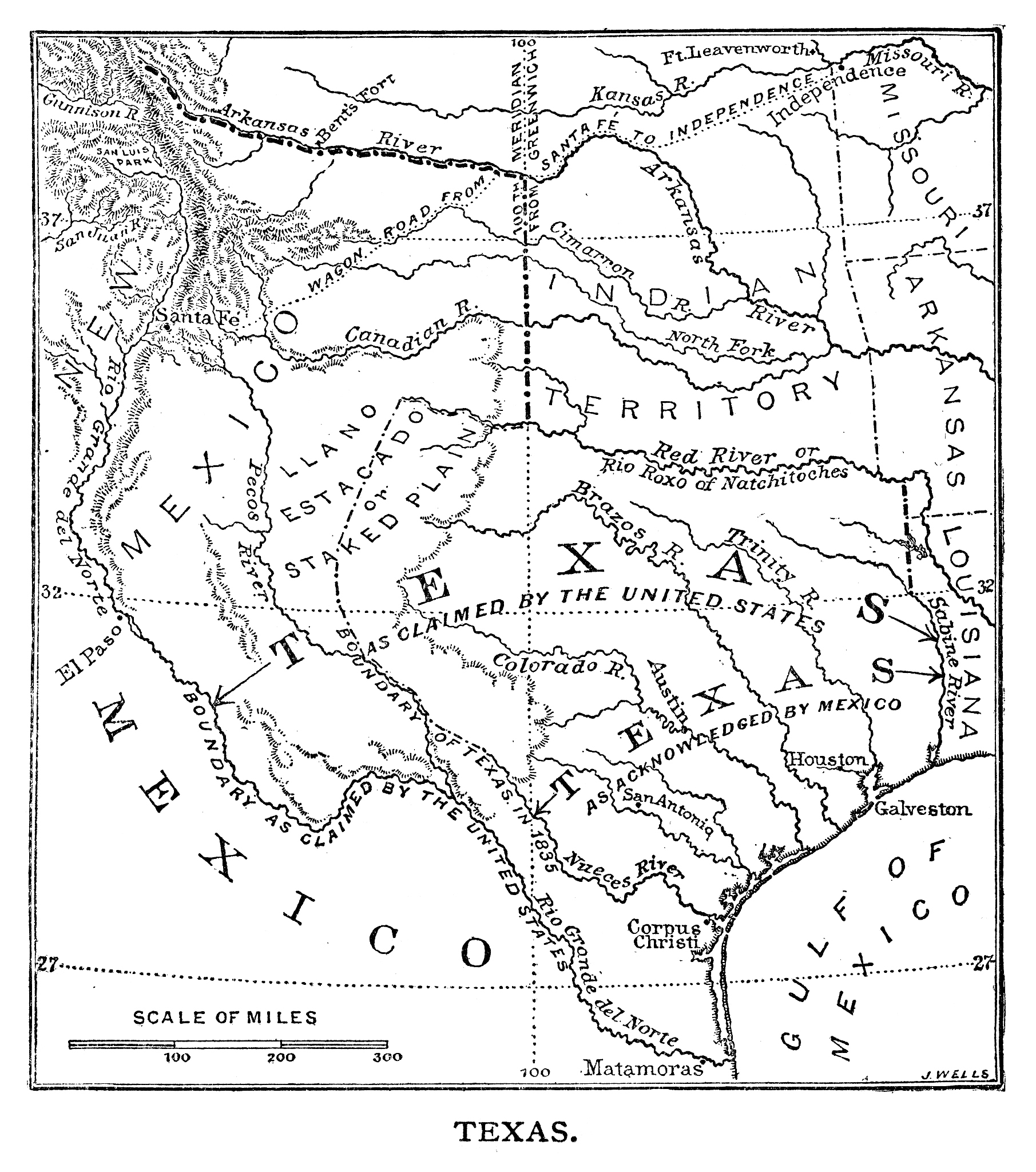 old texas map