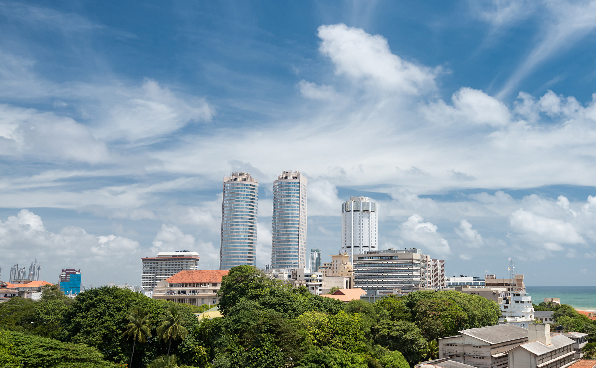 colombo city skyline, sri lanka