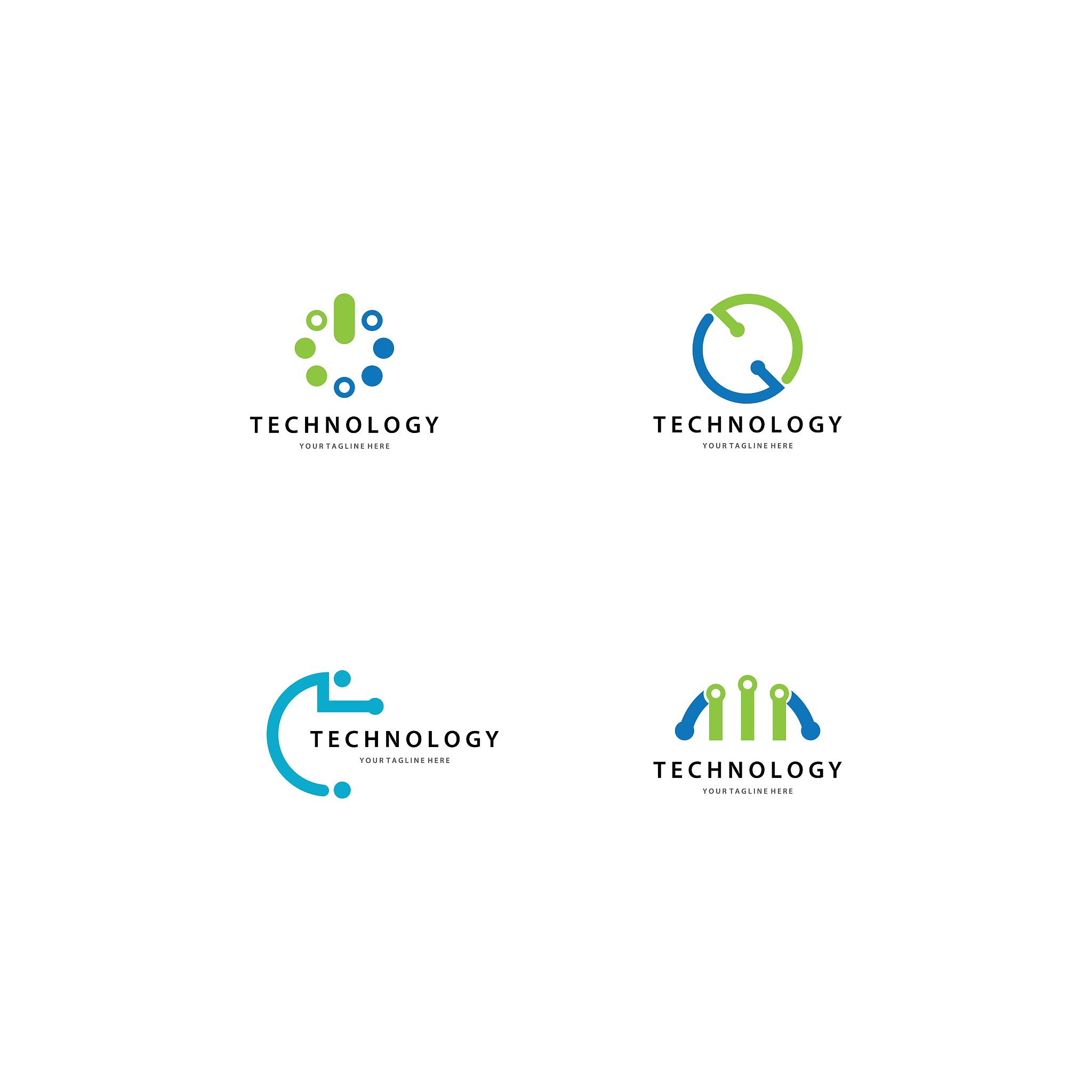 technology logo template