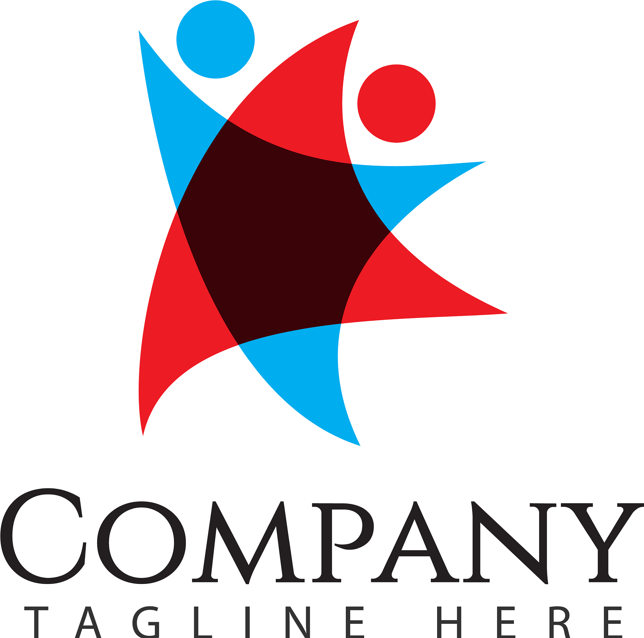 human logo company template design