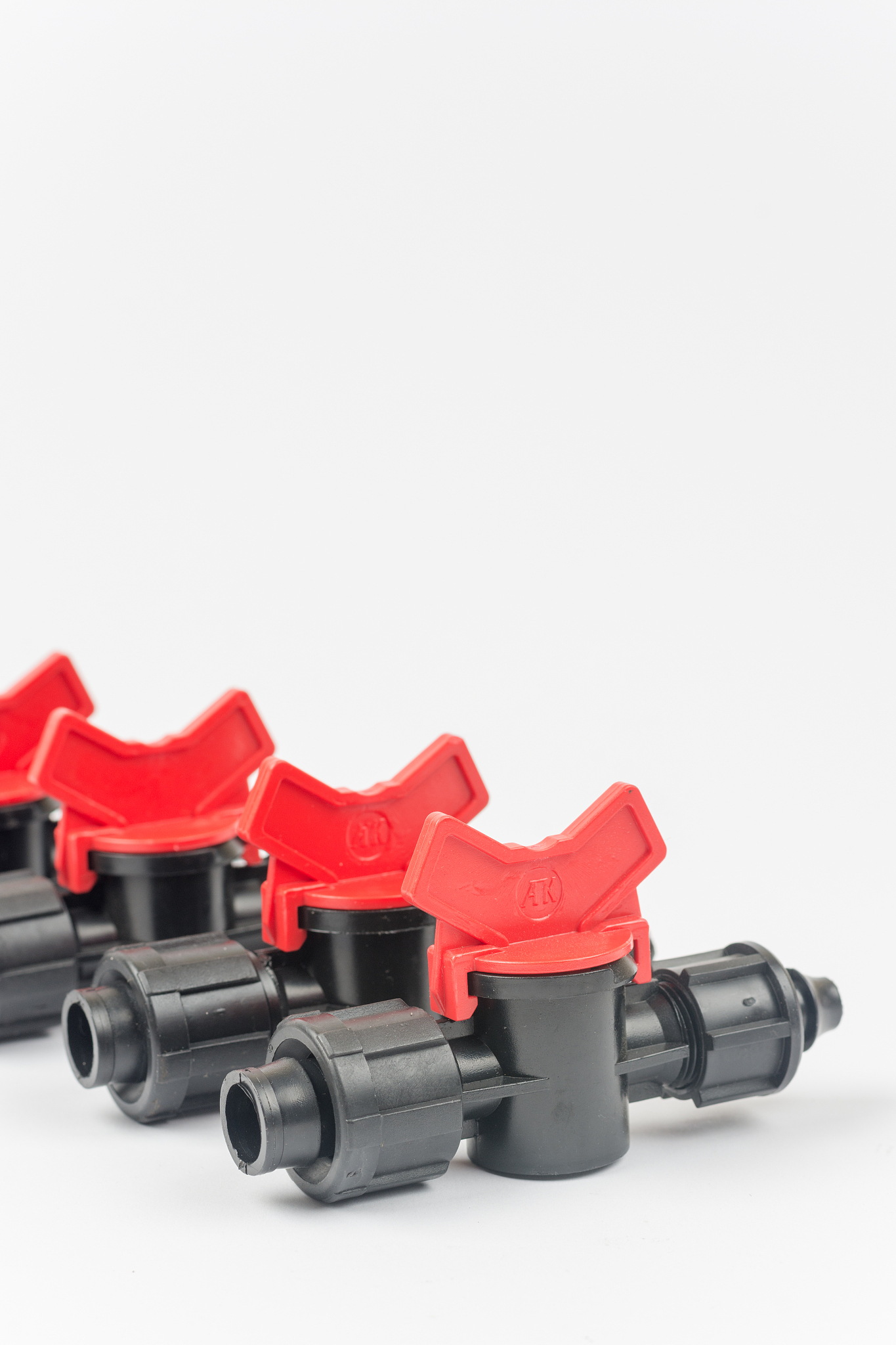 valves for irrigation isolated on white background