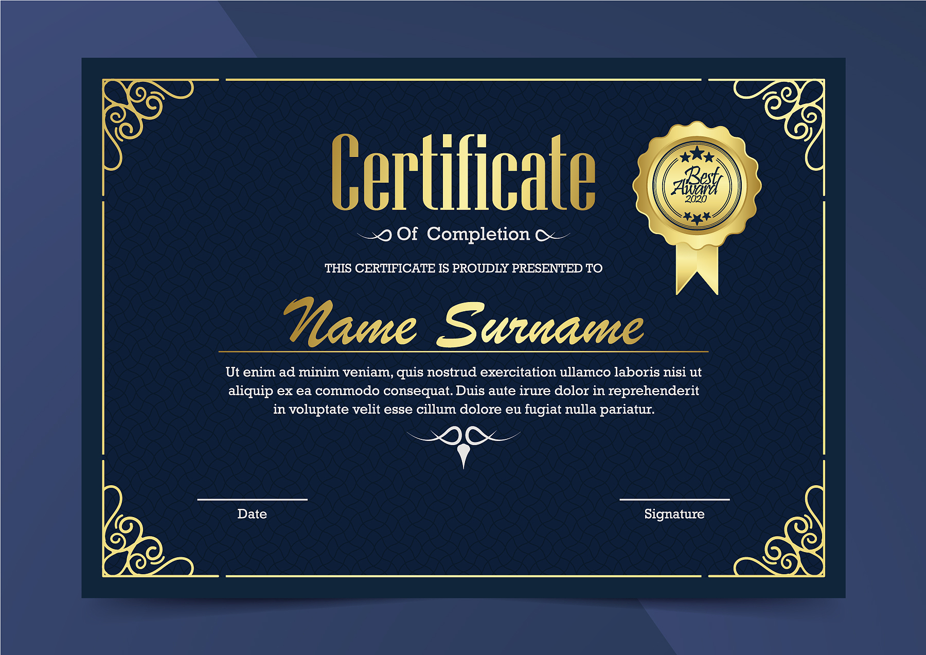 colorful abstract business card template