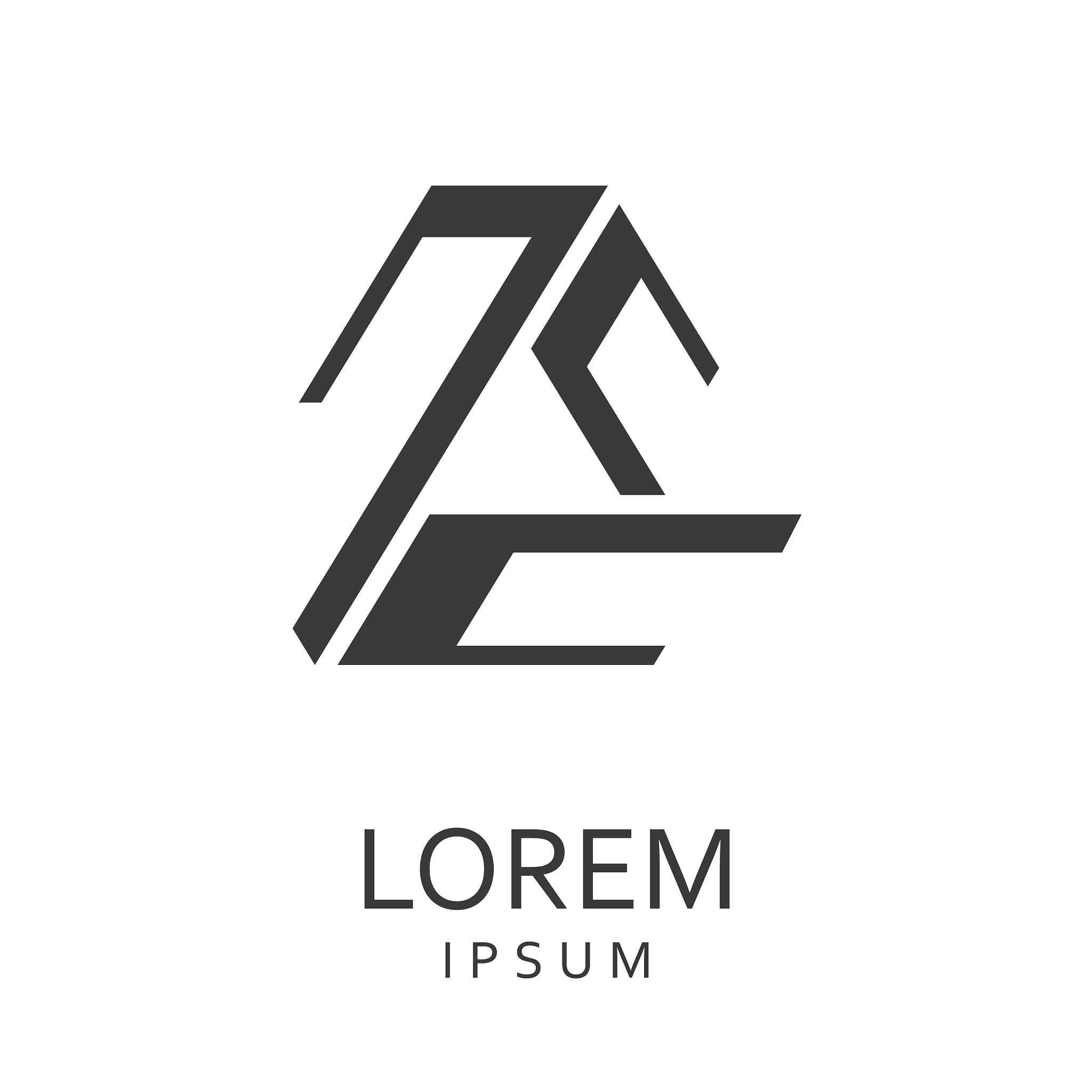 black abstract logo