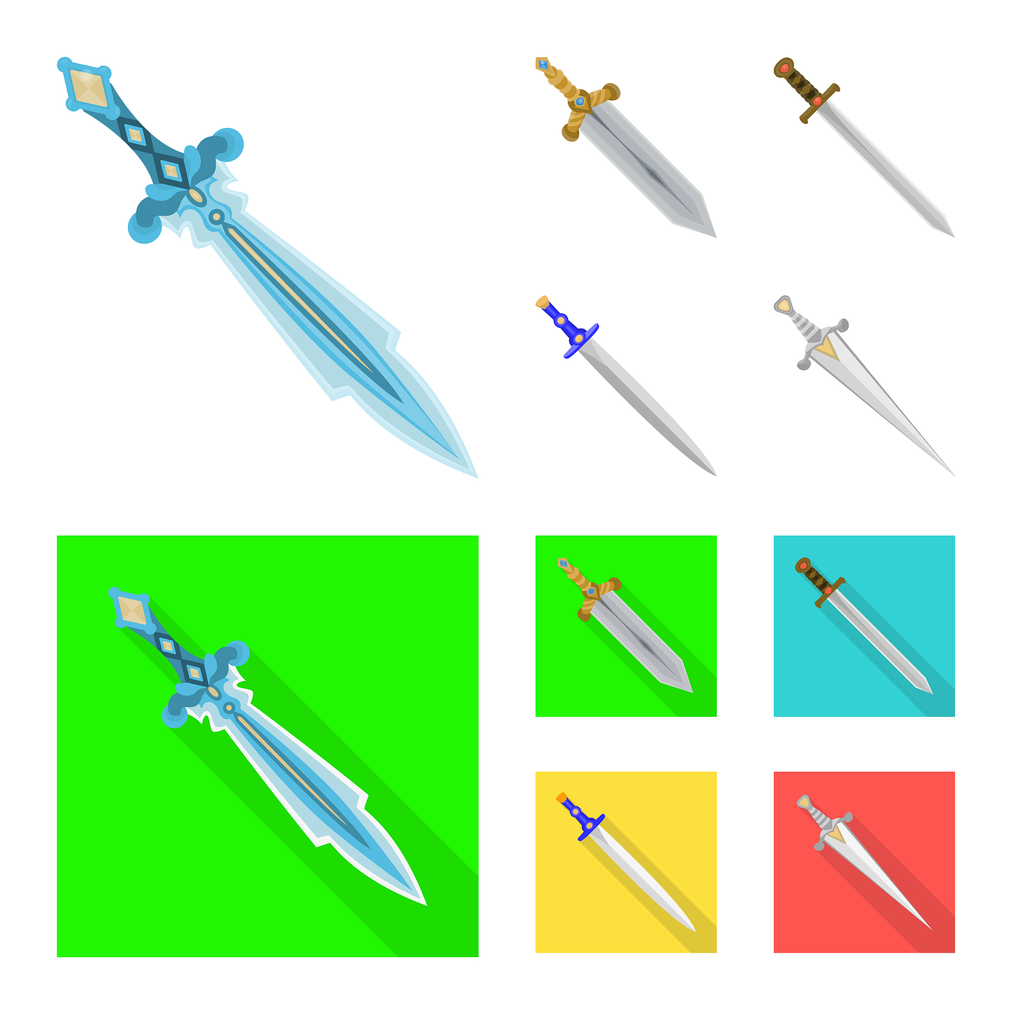 isolated object game and armor logo collection