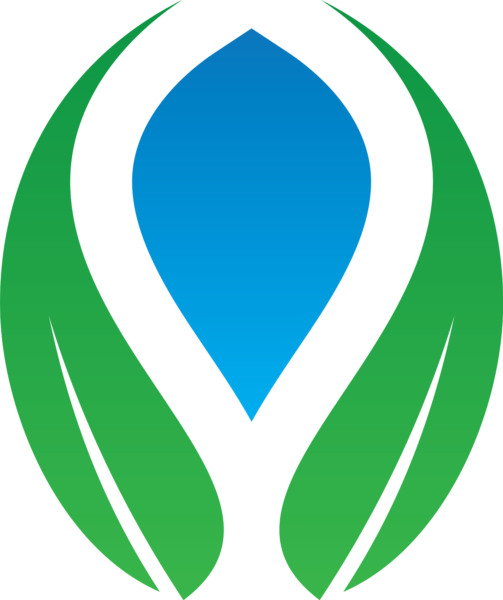 abstract leaf water ecology logo image