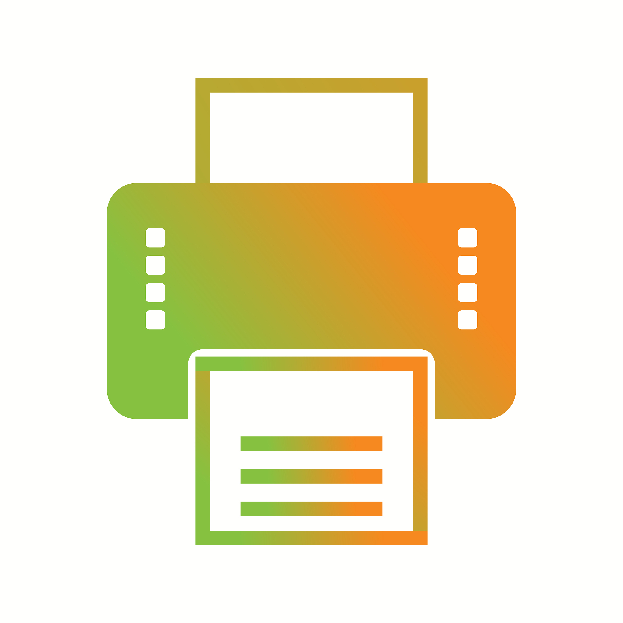 beautiful printer glyph icon