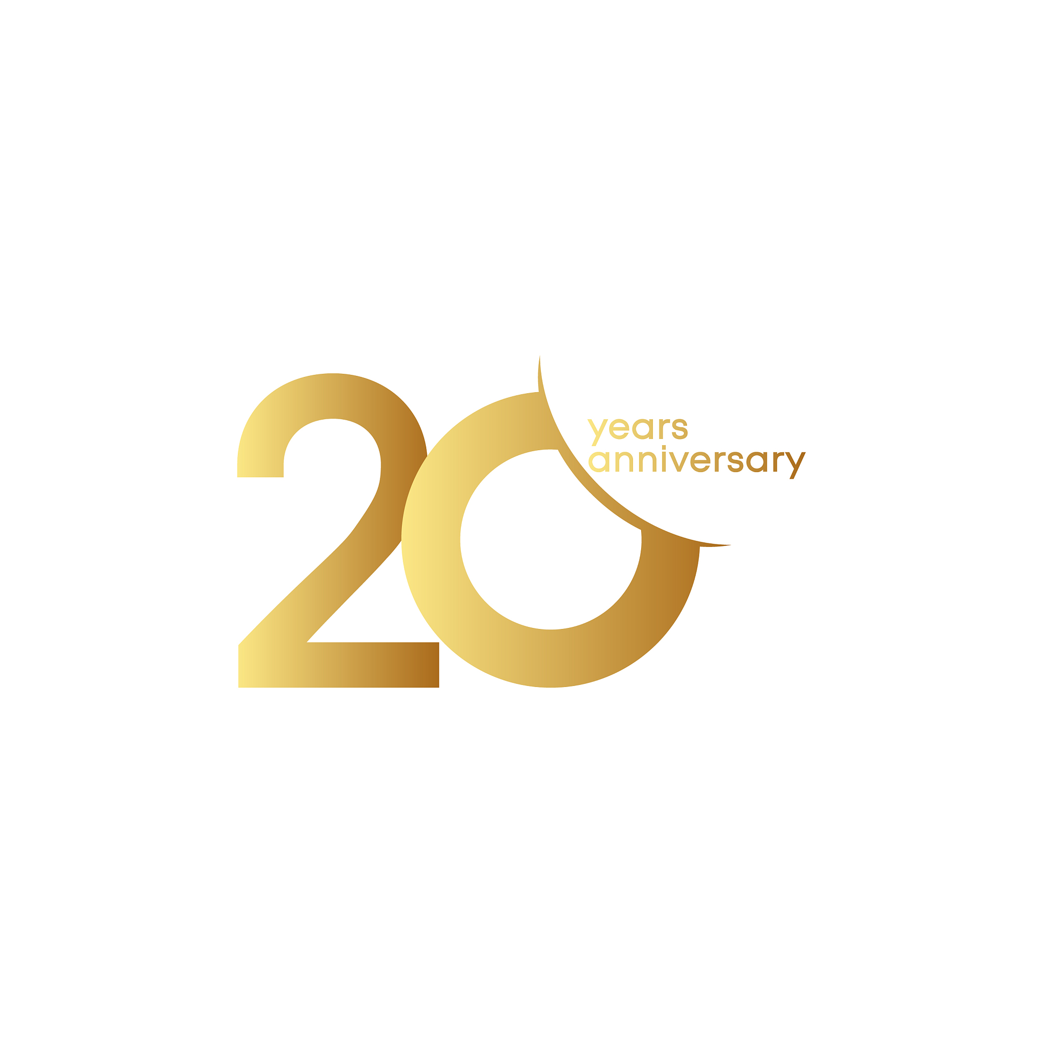 20 years anniversary template design
