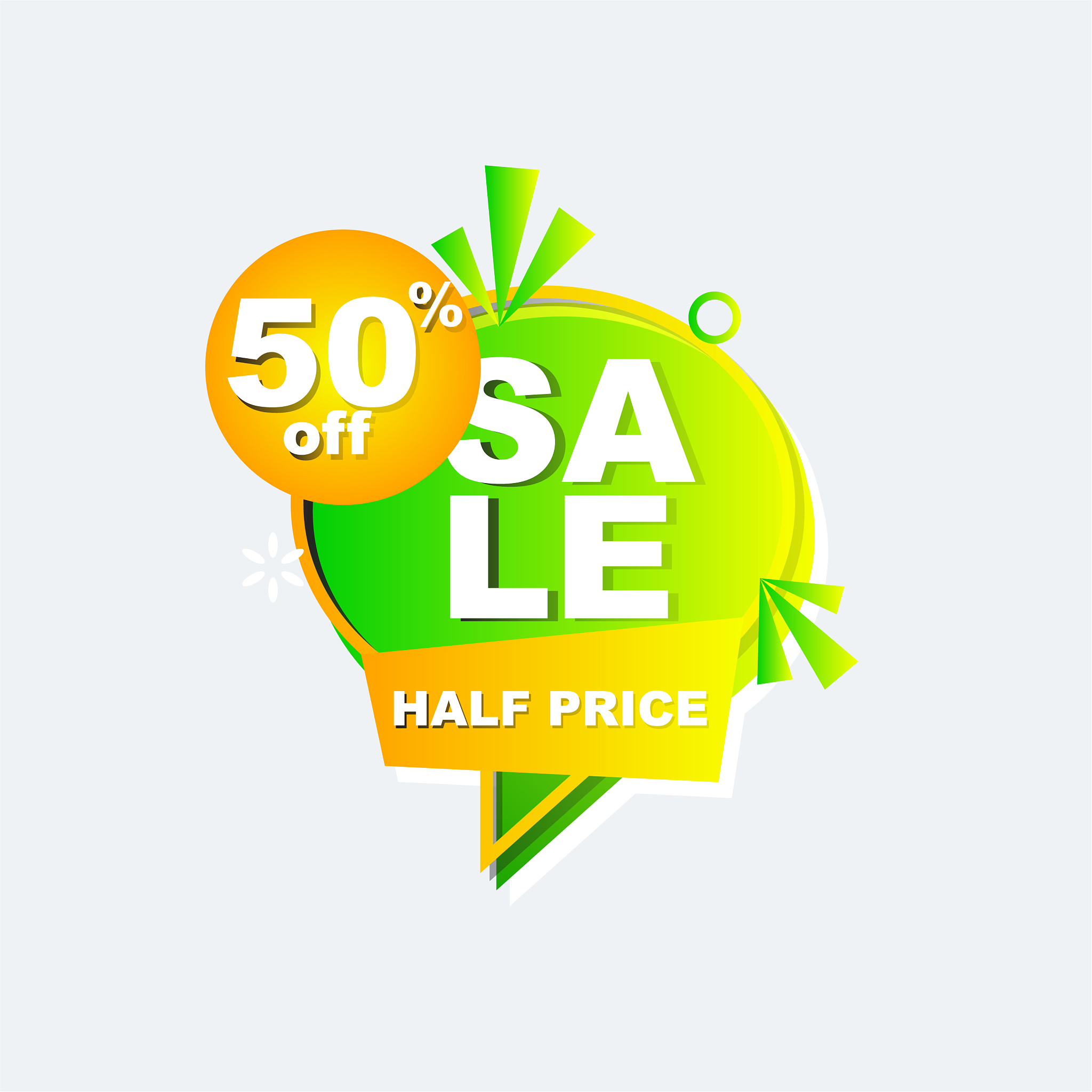 colorful shopping sale tag template discount sale