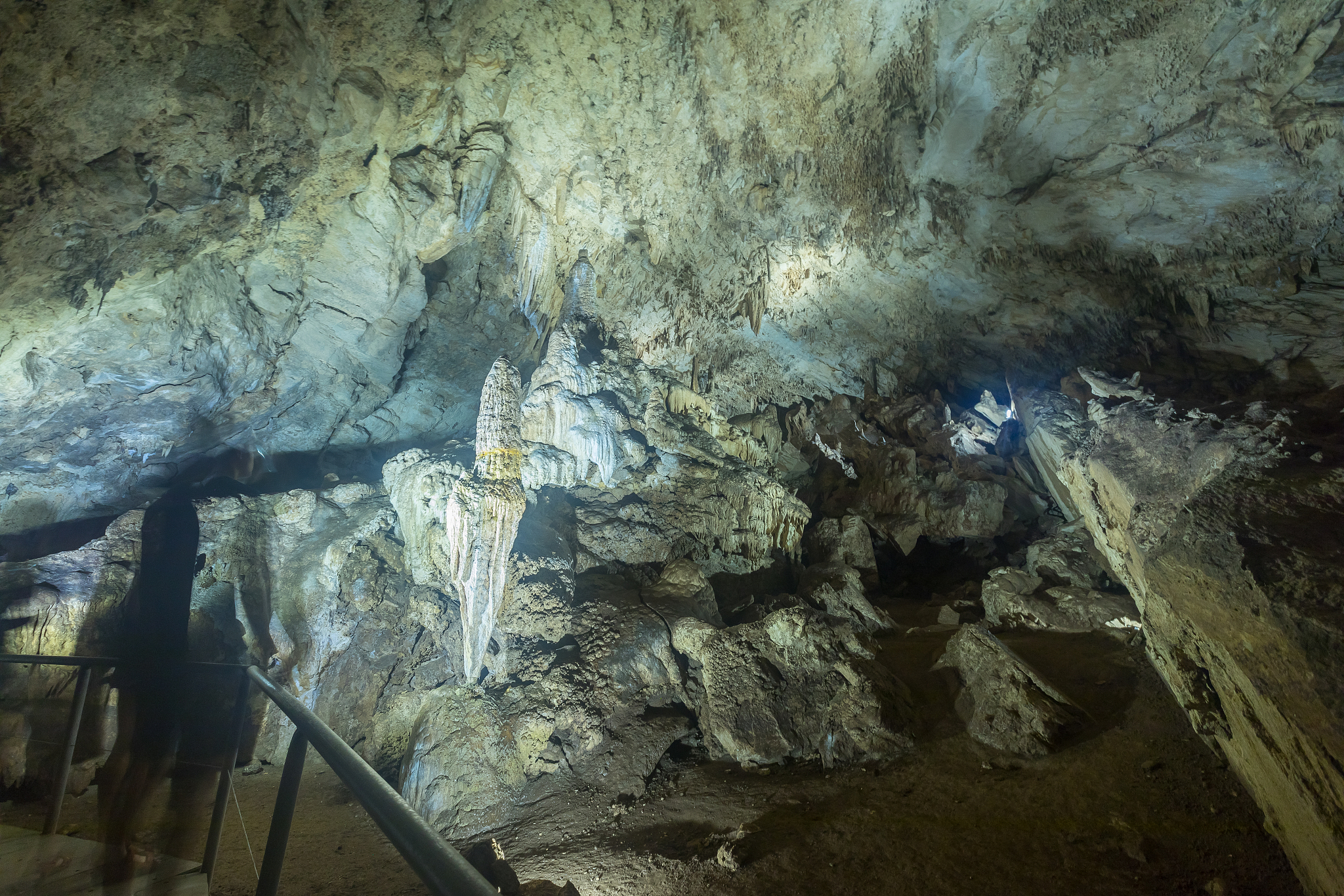 rock formations in cave