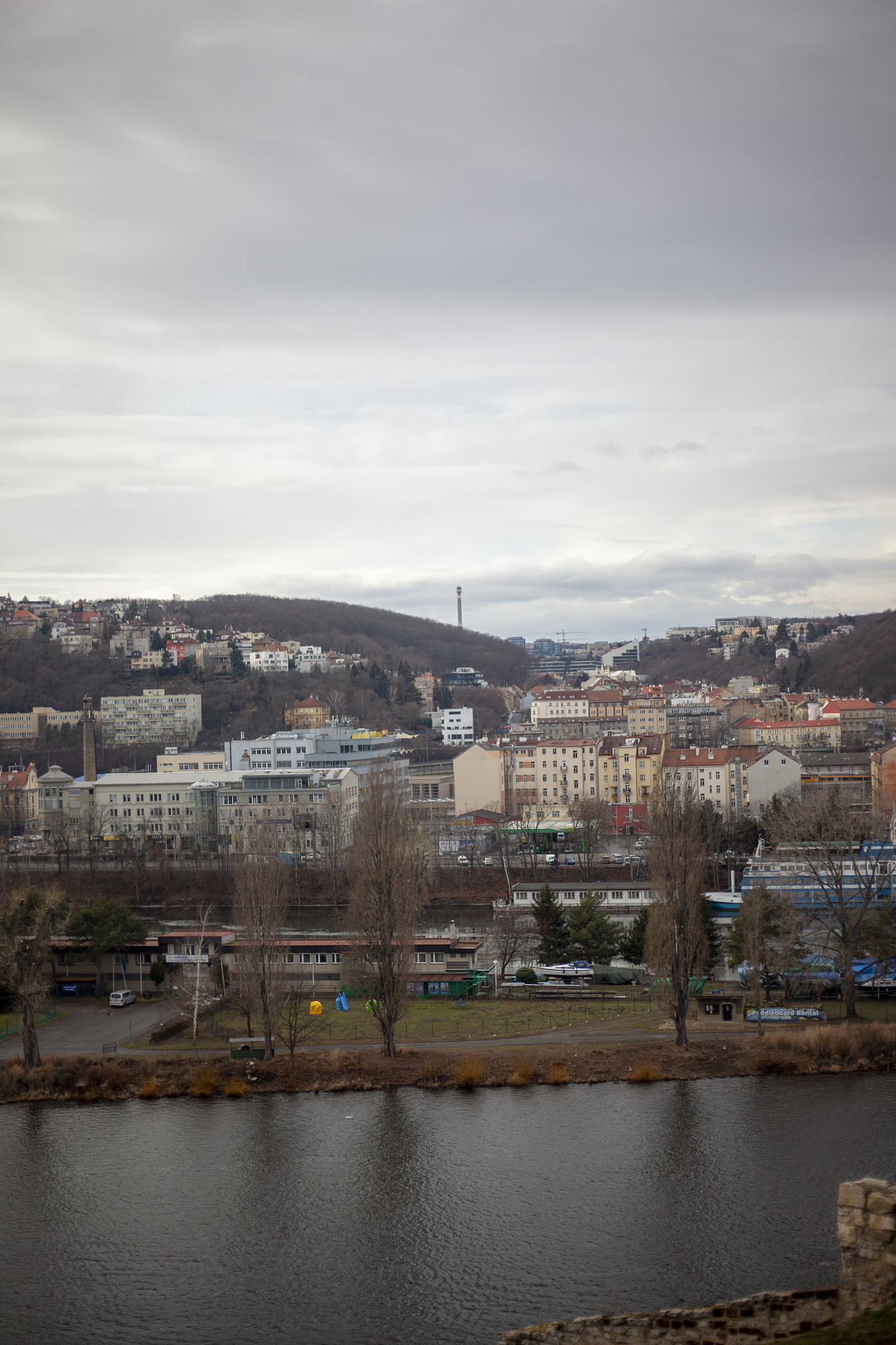 overlooking prague, czech republic