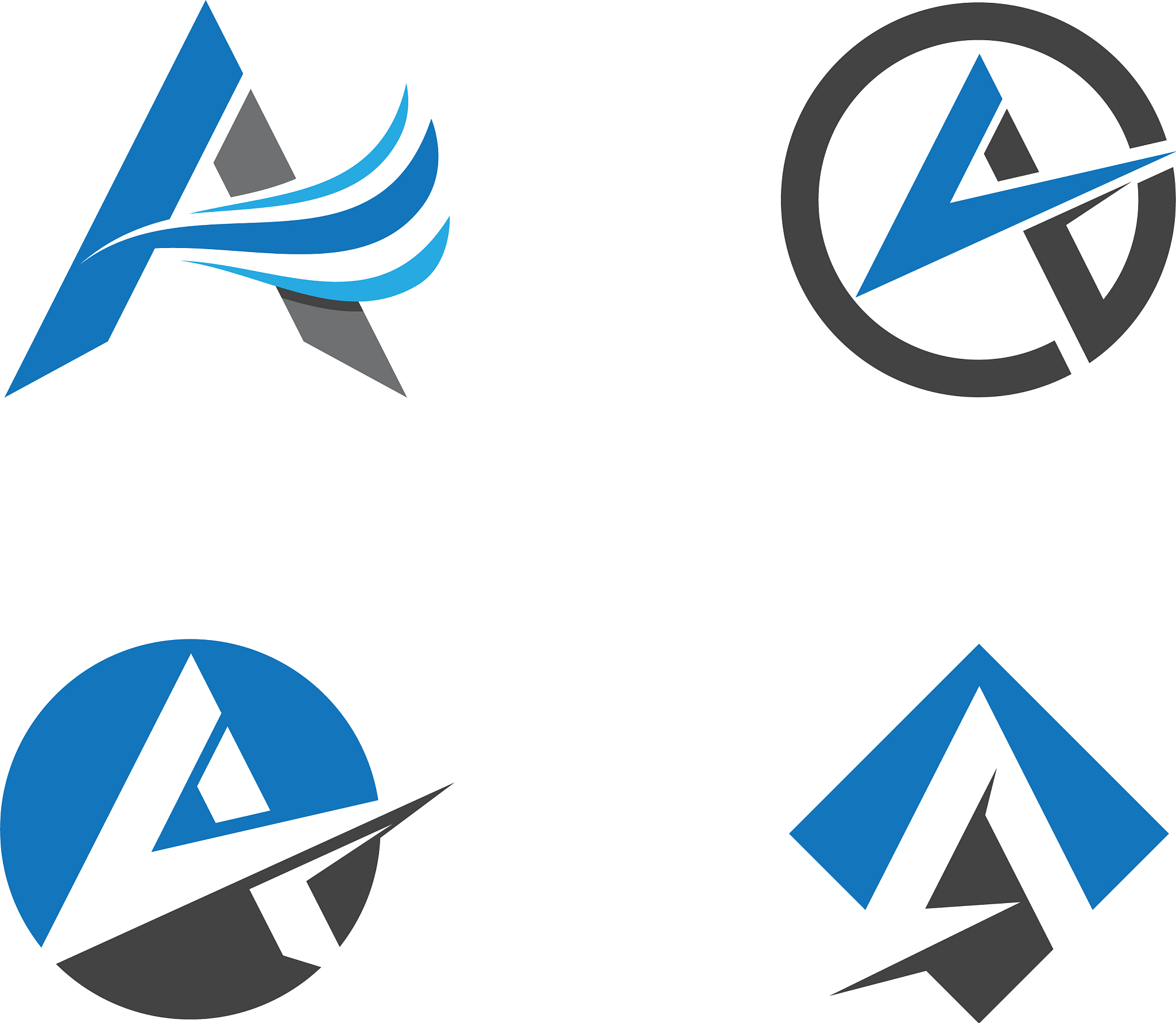a letter logo business template icon